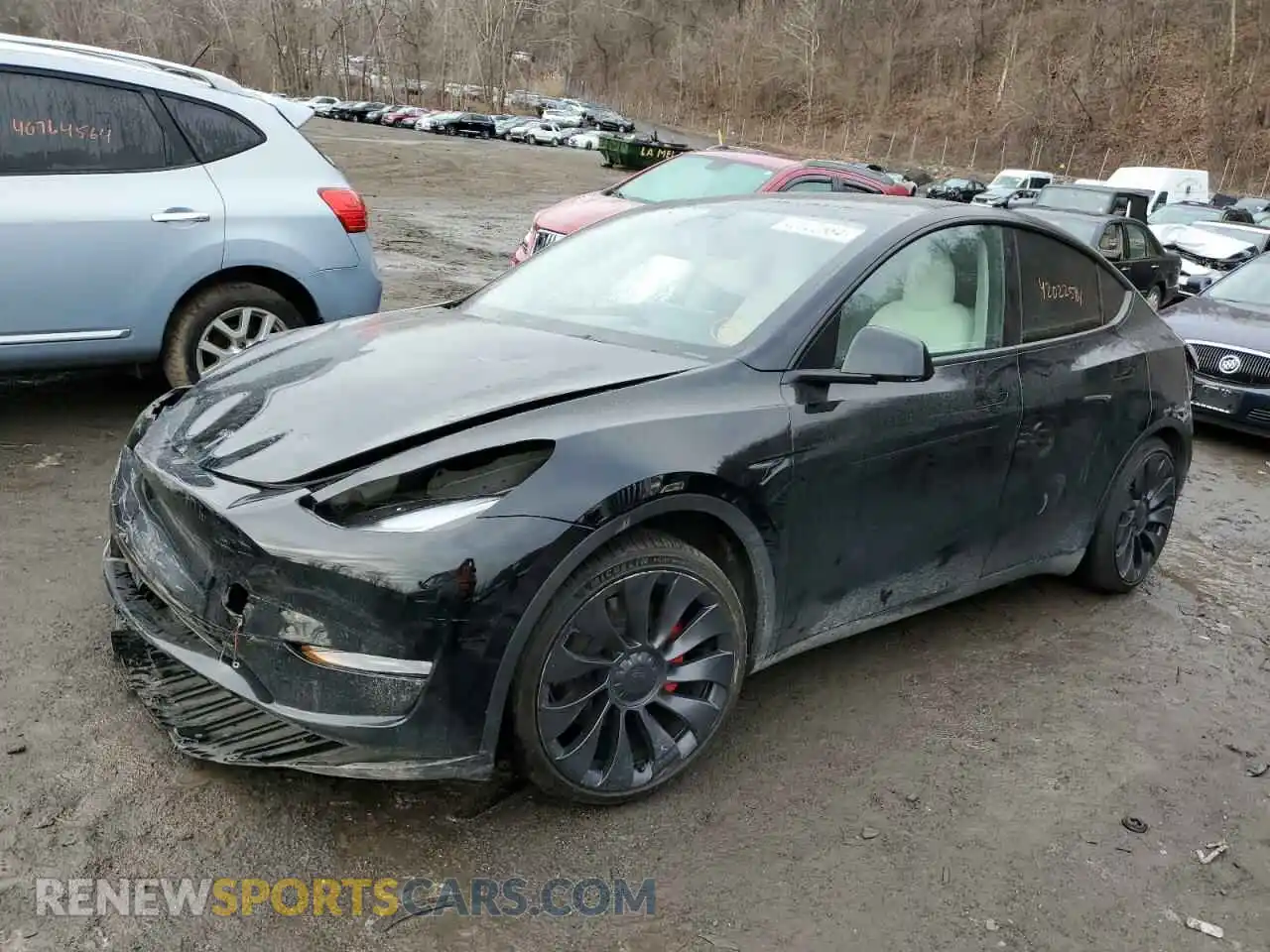 1 Photograph of a damaged car 7SAYGDEF6PF615122 TESLA MODEL Y 2023