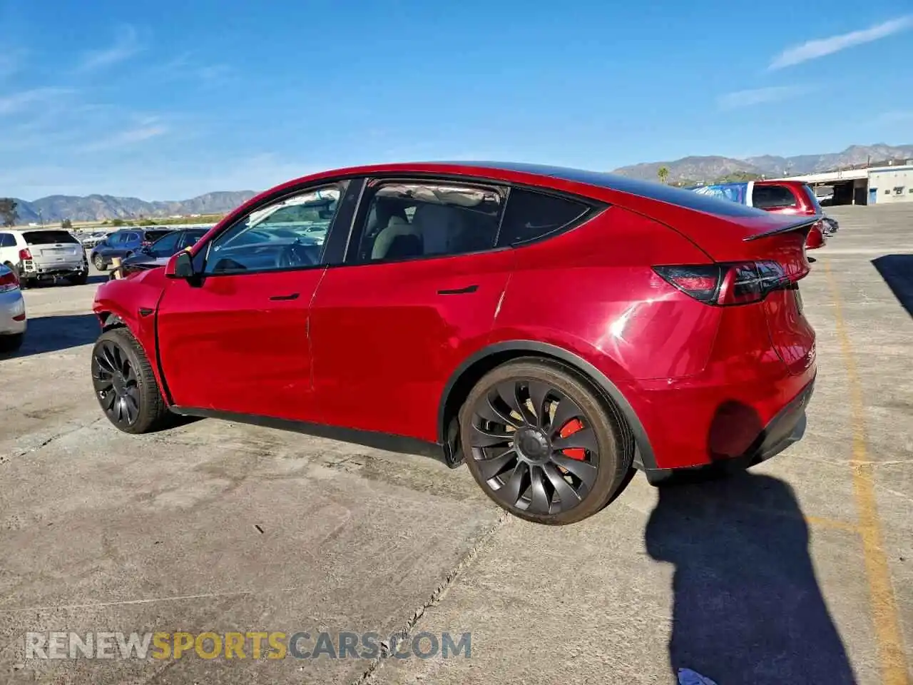 2 Photograph of a damaged car 7SAYGDEF6PF665177 TESLA MODEL Y 2023