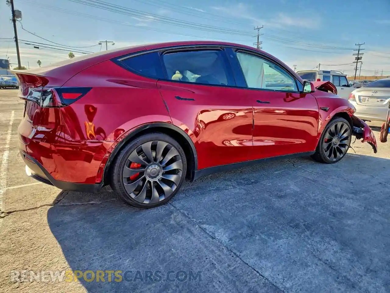 3 Photograph of a damaged car 7SAYGDEF6PF665177 TESLA MODEL Y 2023