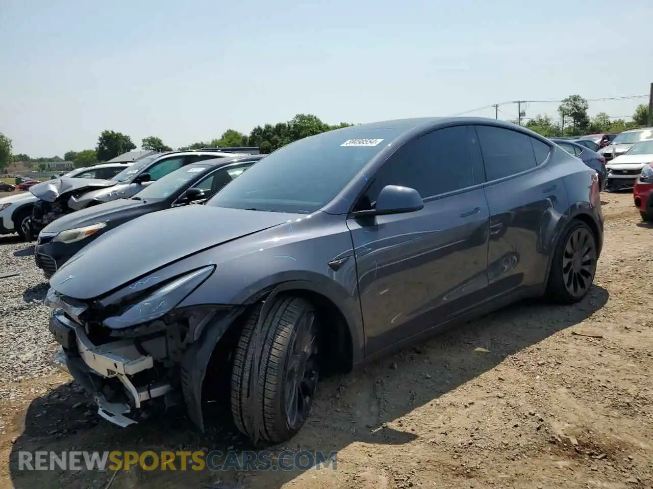 1 Photograph of a damaged car 7SAYGDEF6PF843413 TESLA MODEL Y 2023