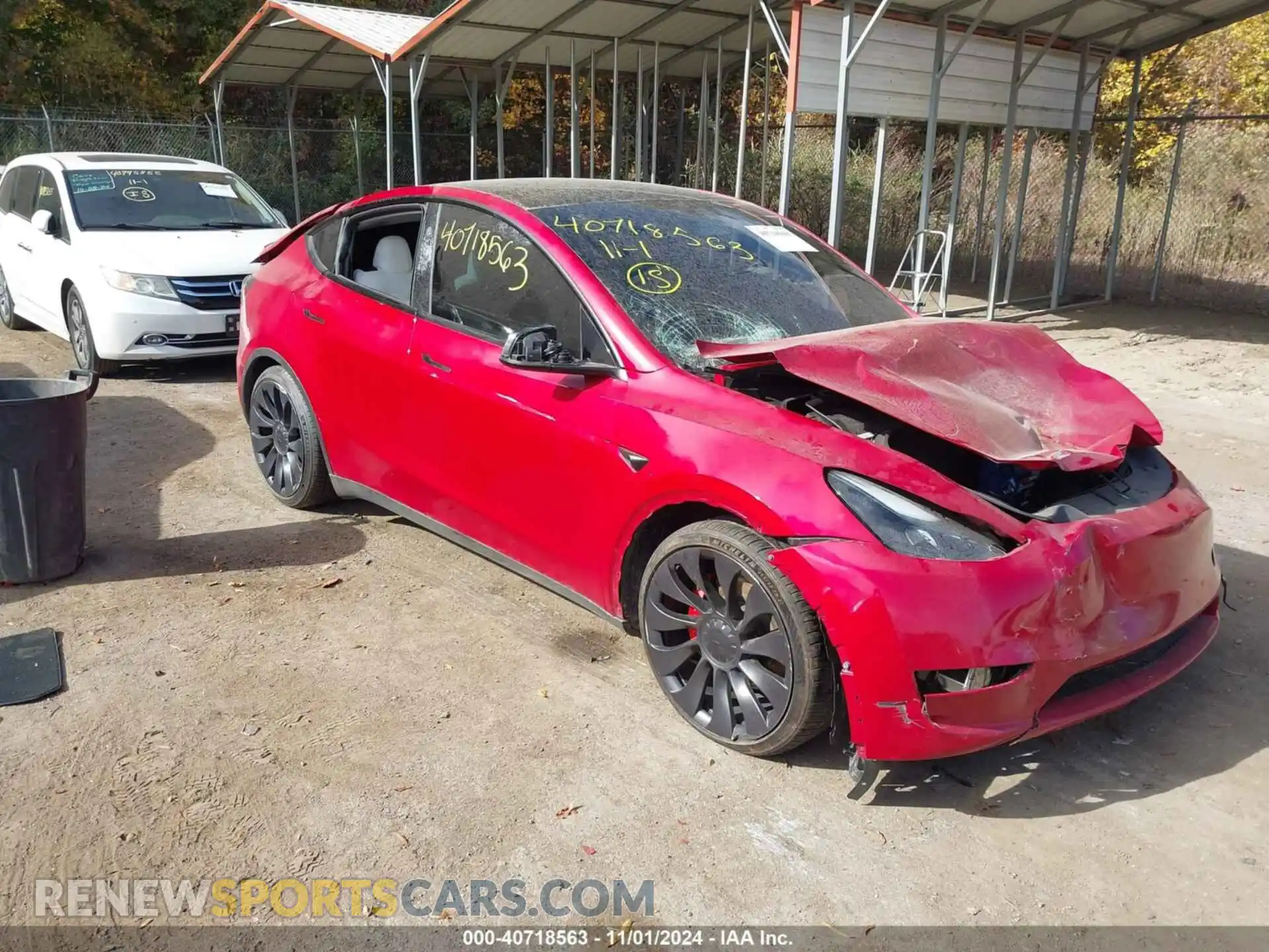 1 Photograph of a damaged car 7SAYGDEF6PF870935 TESLA MODEL Y 2023