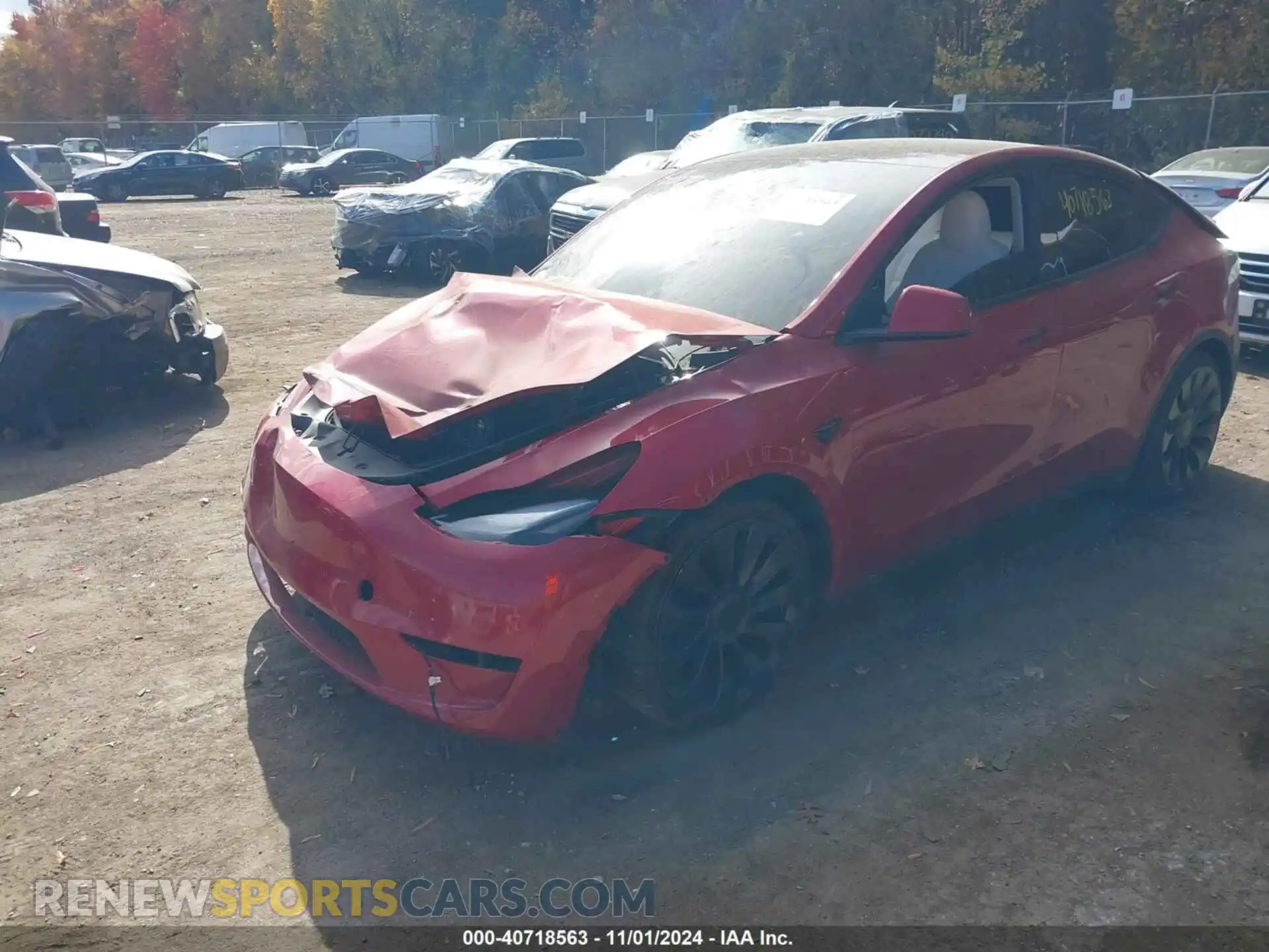 2 Photograph of a damaged car 7SAYGDEF6PF870935 TESLA MODEL Y 2023
