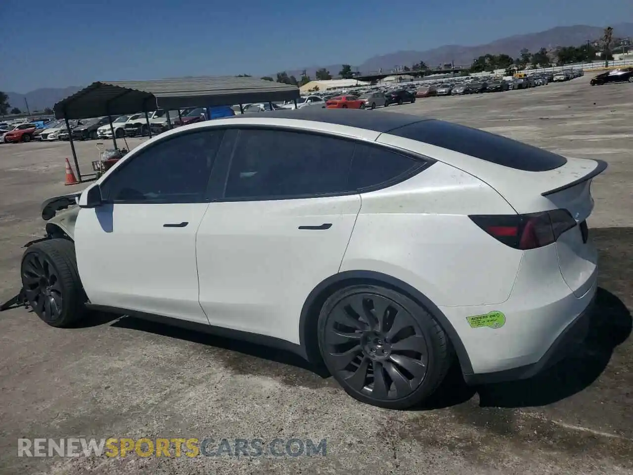 2 Photograph of a damaged car 7SAYGDEF7PF605232 TESLA MODEL Y 2023