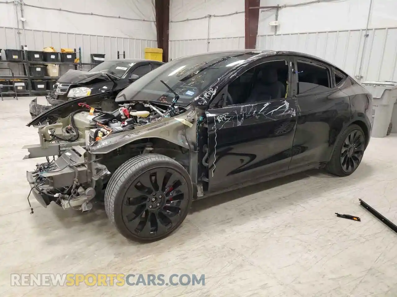 1 Photograph of a damaged car 7SAYGDEF7PF643902 TESLA MODEL Y 2023
