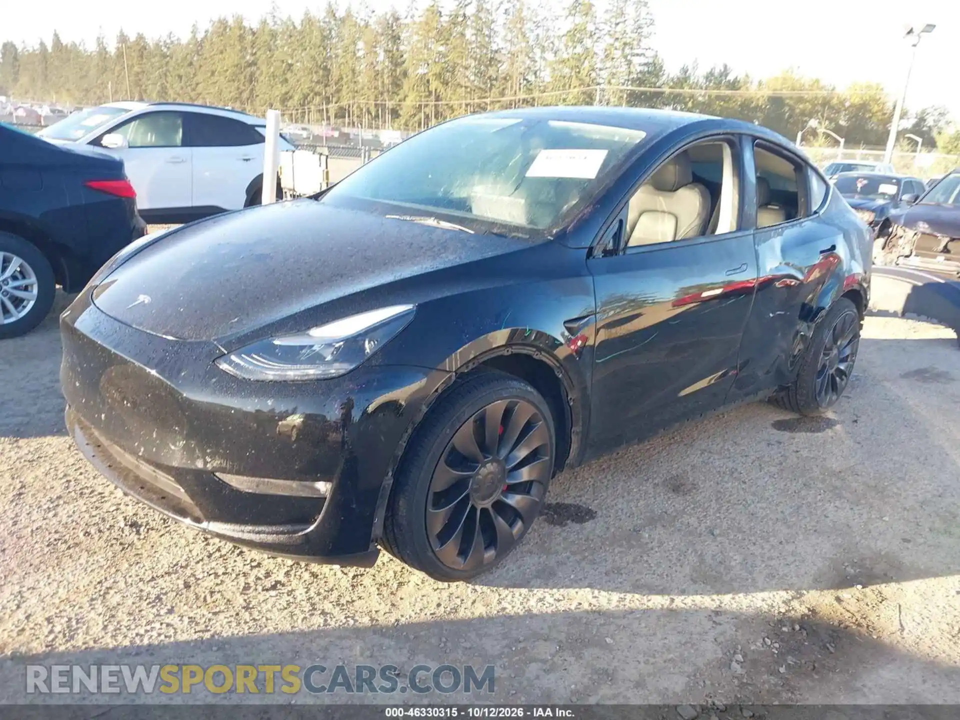 2 Photograph of a damaged car 7SAYGDEF7PF770374 TESLA MODEL Y 2023