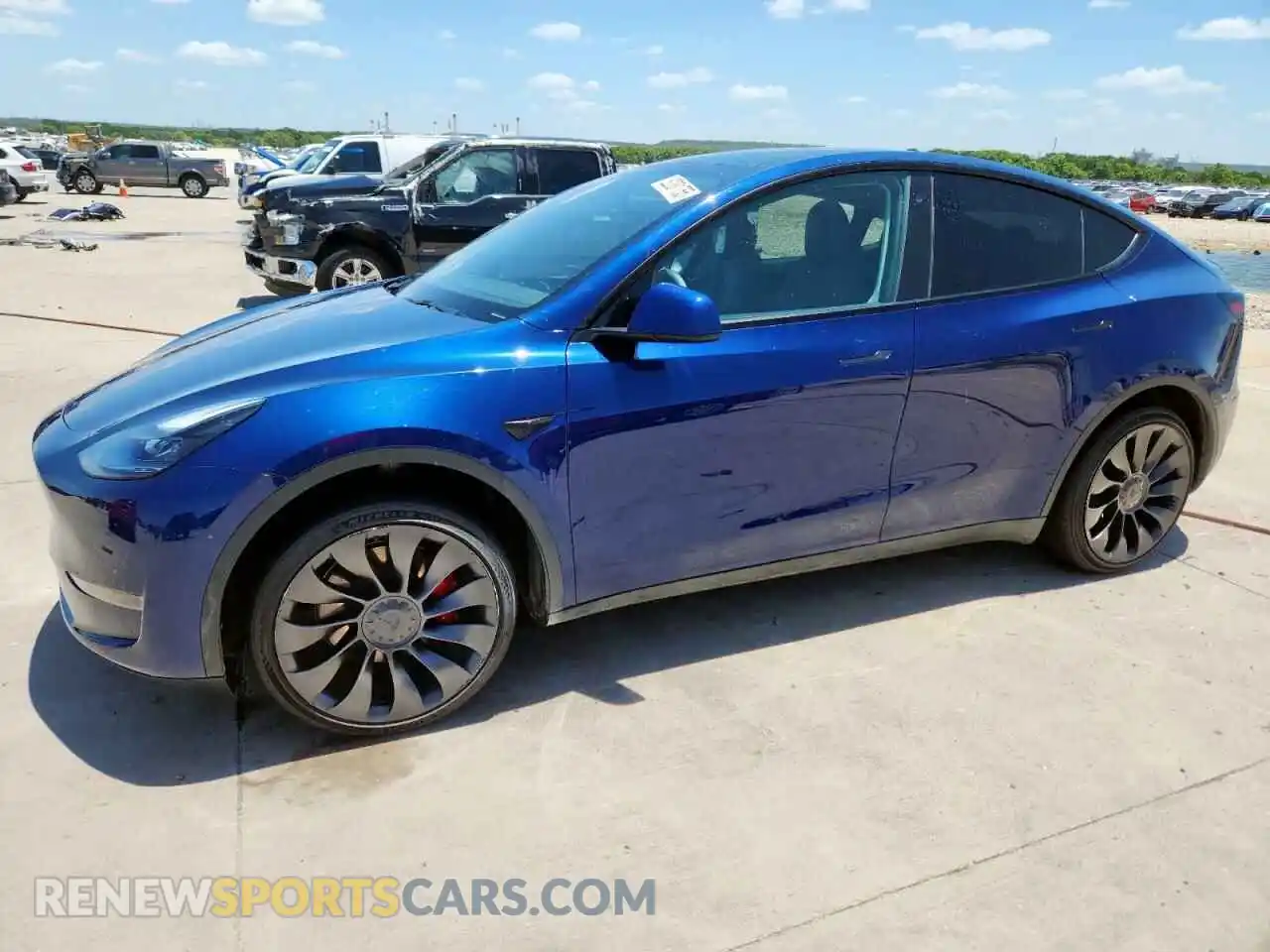 1 Photograph of a damaged car 7SAYGDEF7PF778345 TESLA MODEL Y 2023