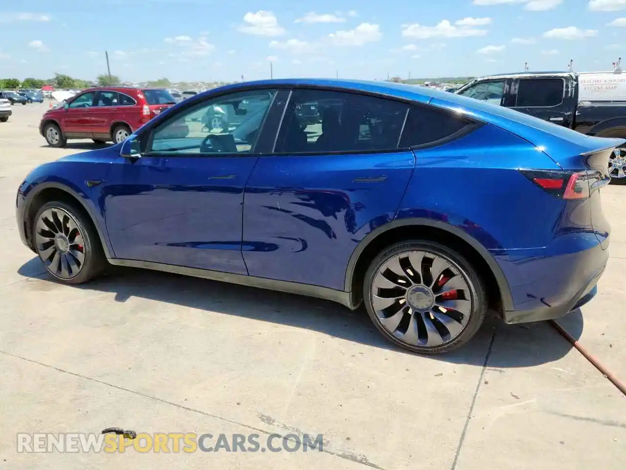 2 Photograph of a damaged car 7SAYGDEF7PF778345 TESLA MODEL Y 2023