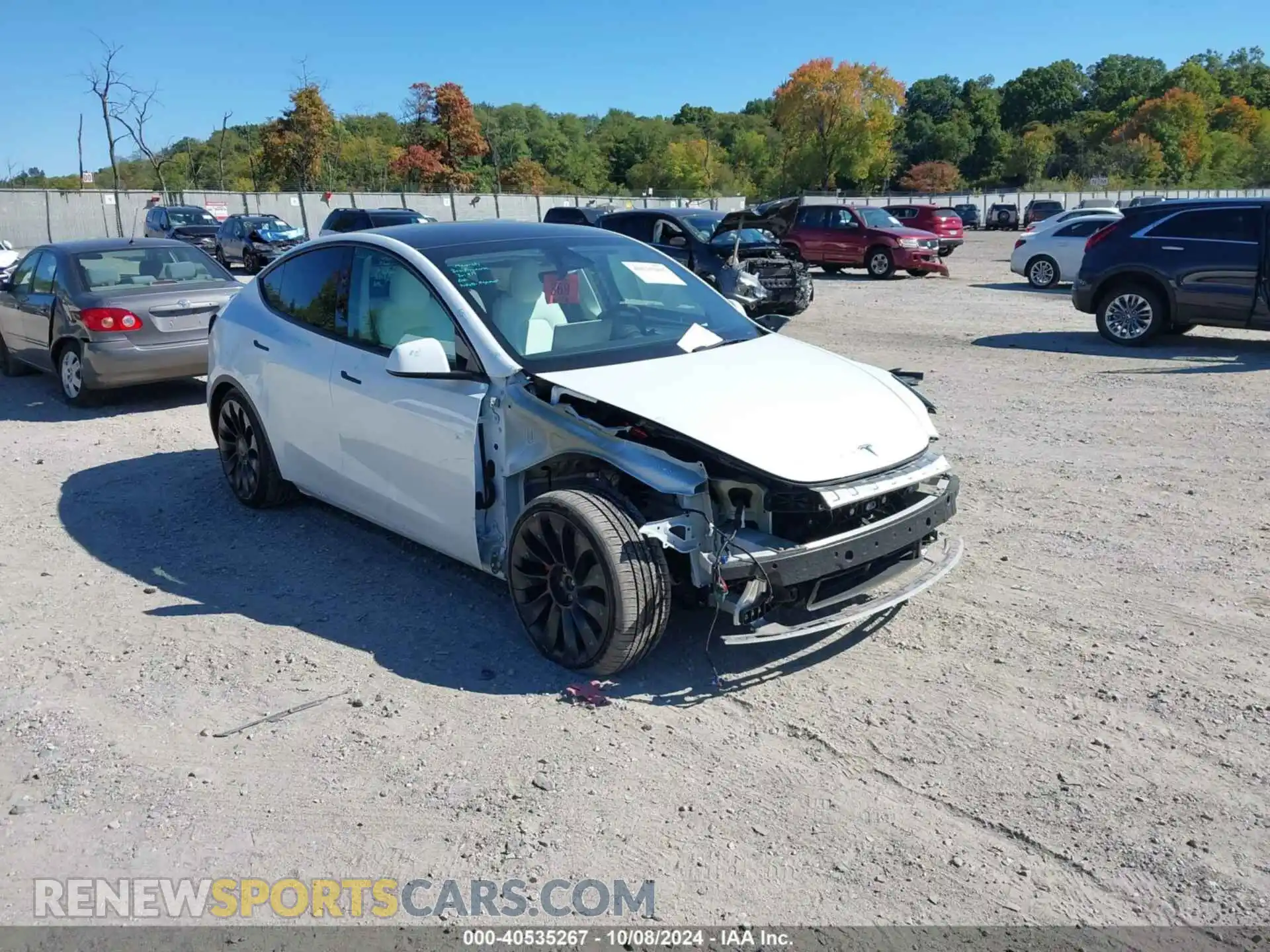 1 Photograph of a damaged car 7SAYGDEF7PF795436 TESLA MODEL Y 2023
