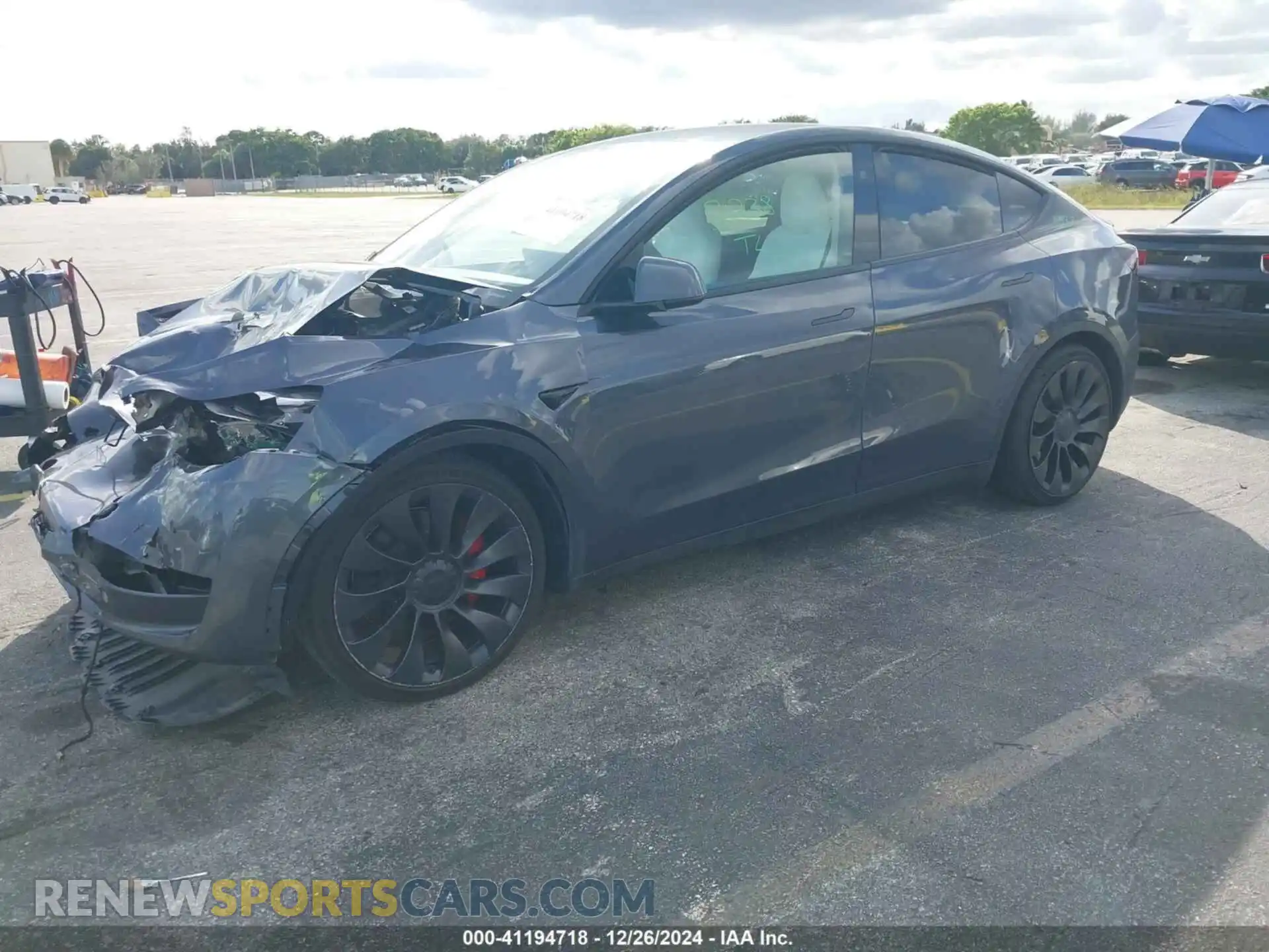 2 Photograph of a damaged car 7SAYGDEF7PF806869 TESLA MODEL Y 2023