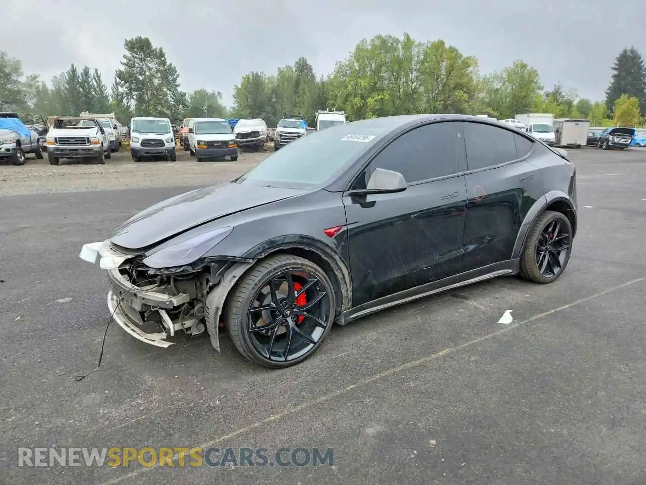 1 Photograph of a damaged car 7SAYGDEF7PF813708 TESLA MODEL Y 2023