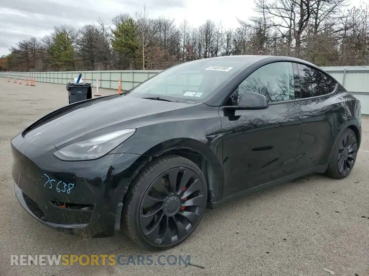 1 Photograph of a damaged car 7SAYGDEF7PF832498 TESLA MODEL Y 2023
