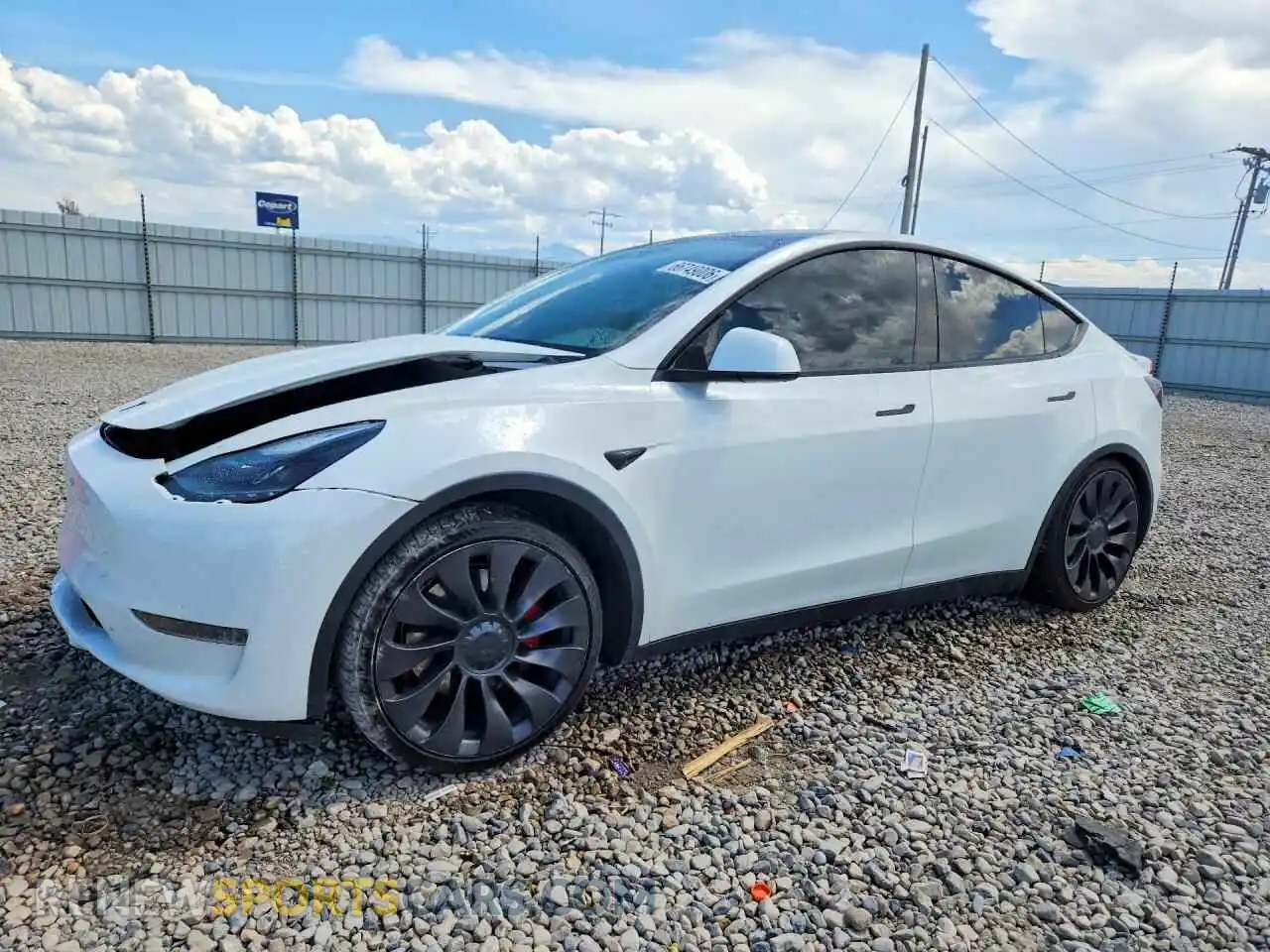 1 Photograph of a damaged car 7SAYGDEF7PF848586 TESLA MODEL Y 2023