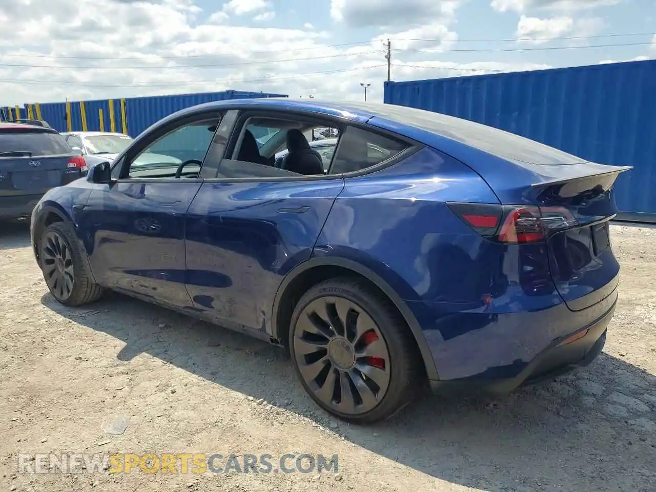 2 fotografías del automóvil dañado 7SAYGDEF7PF866070 TESLA MODEL Y 2023