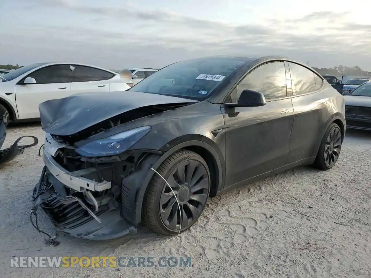 1 Photograph of a damaged car 7SAYGDEF7PF884262 TESLA MODEL Y 2023