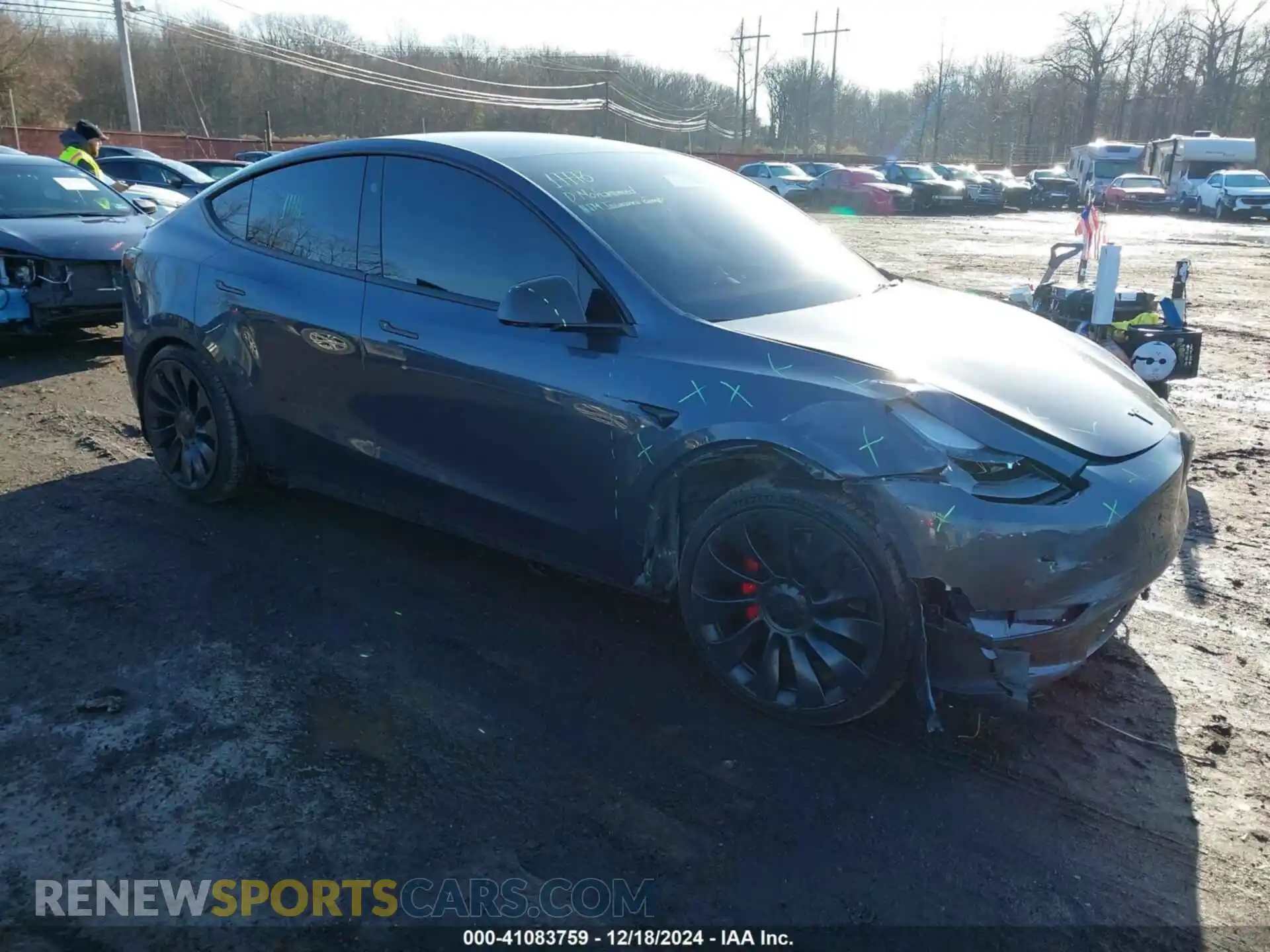 1 Фотография поврежденного автомобиля 7SAYGDEF7PF897349 TESLA MODEL Y 2023
