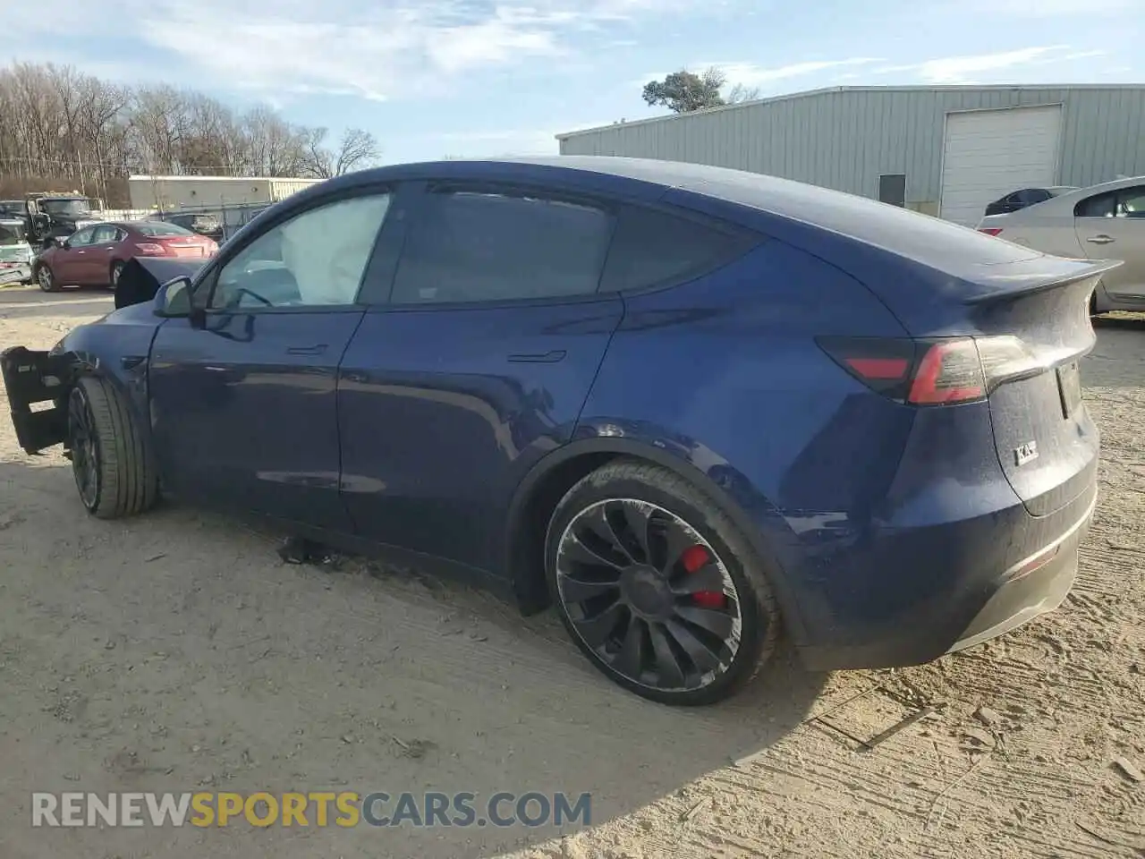 2 Photograph of a damaged car 7SAYGDEF7PF898453 TESLA MODEL Y 2023