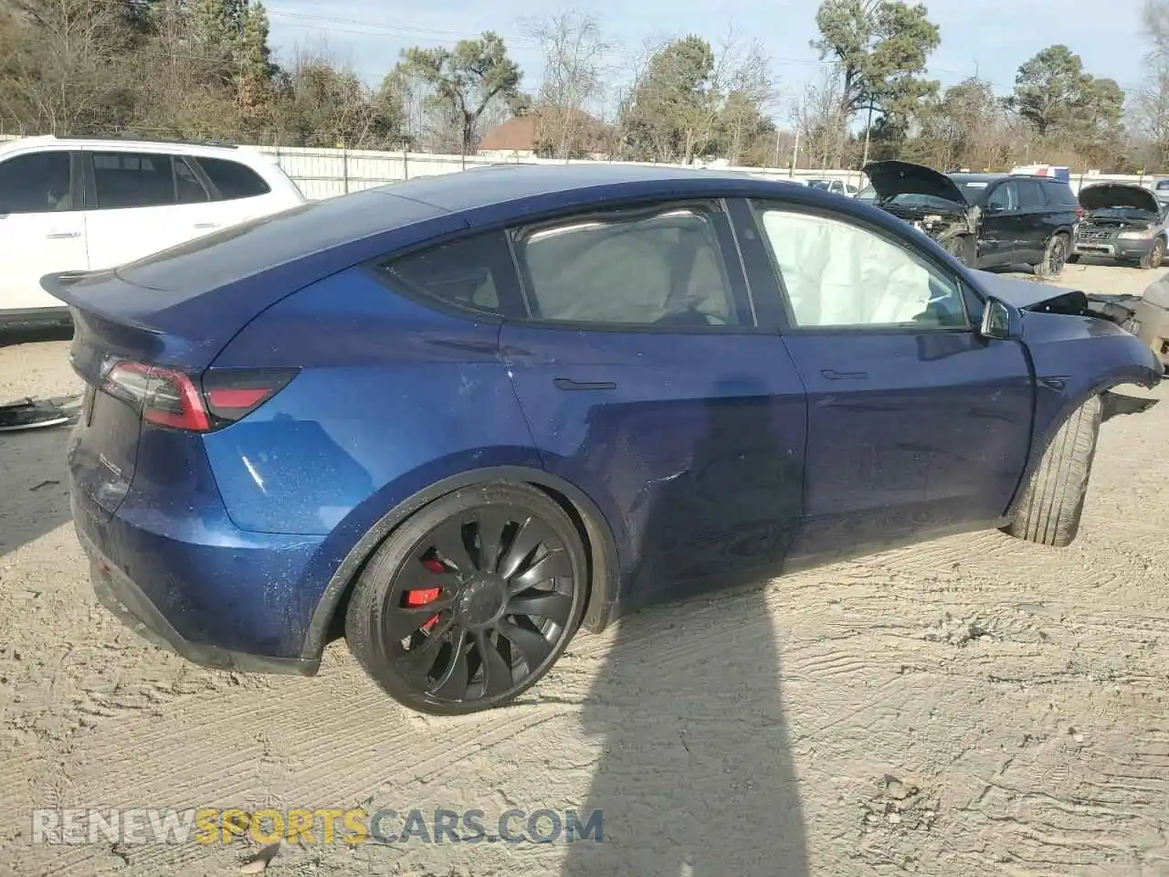 3 Photograph of a damaged car 7SAYGDEF7PF898453 TESLA MODEL Y 2023