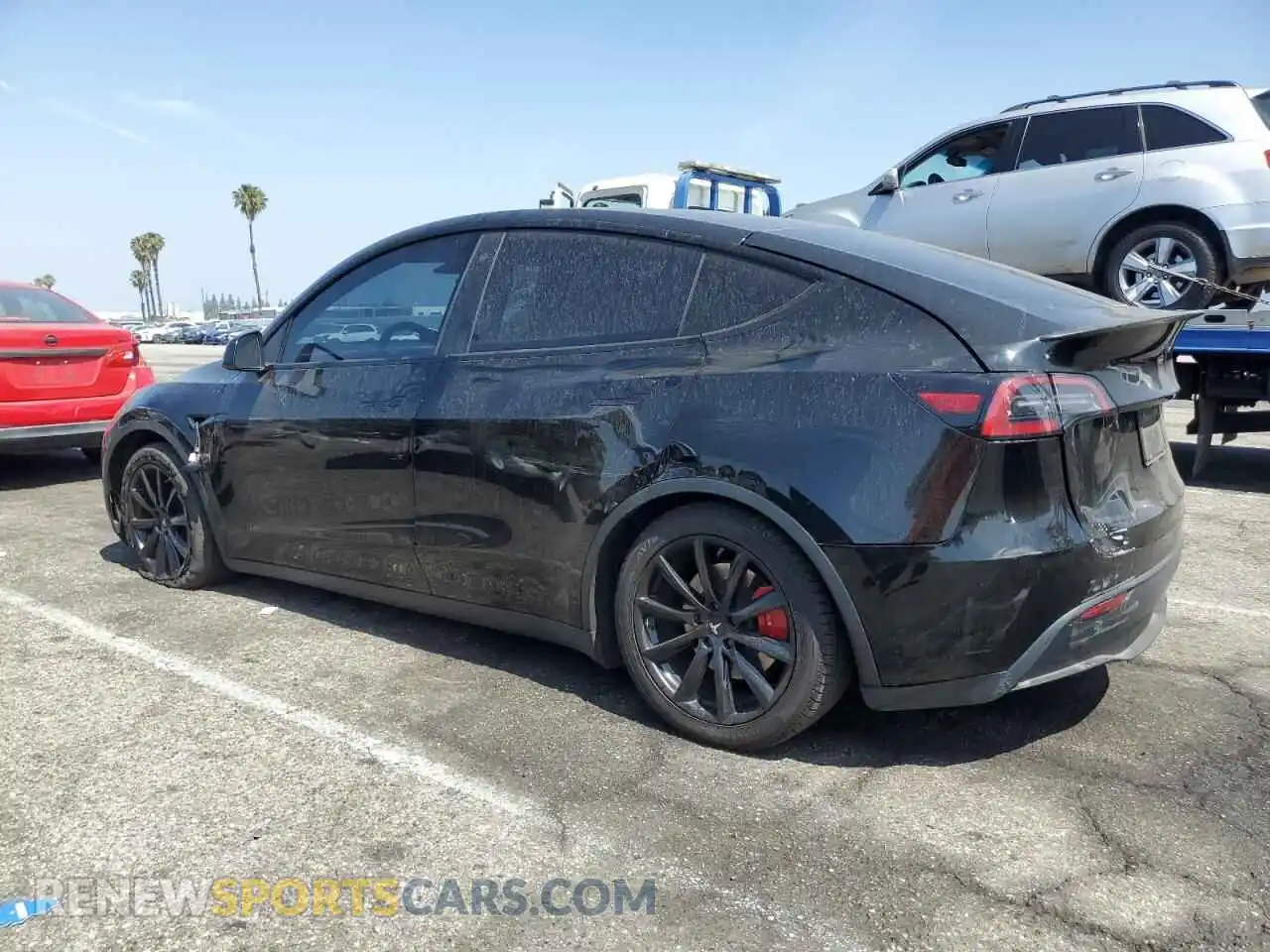 2 Photograph of a damaged car 7SAYGDEF8PF596640 TESLA MODEL Y 2023