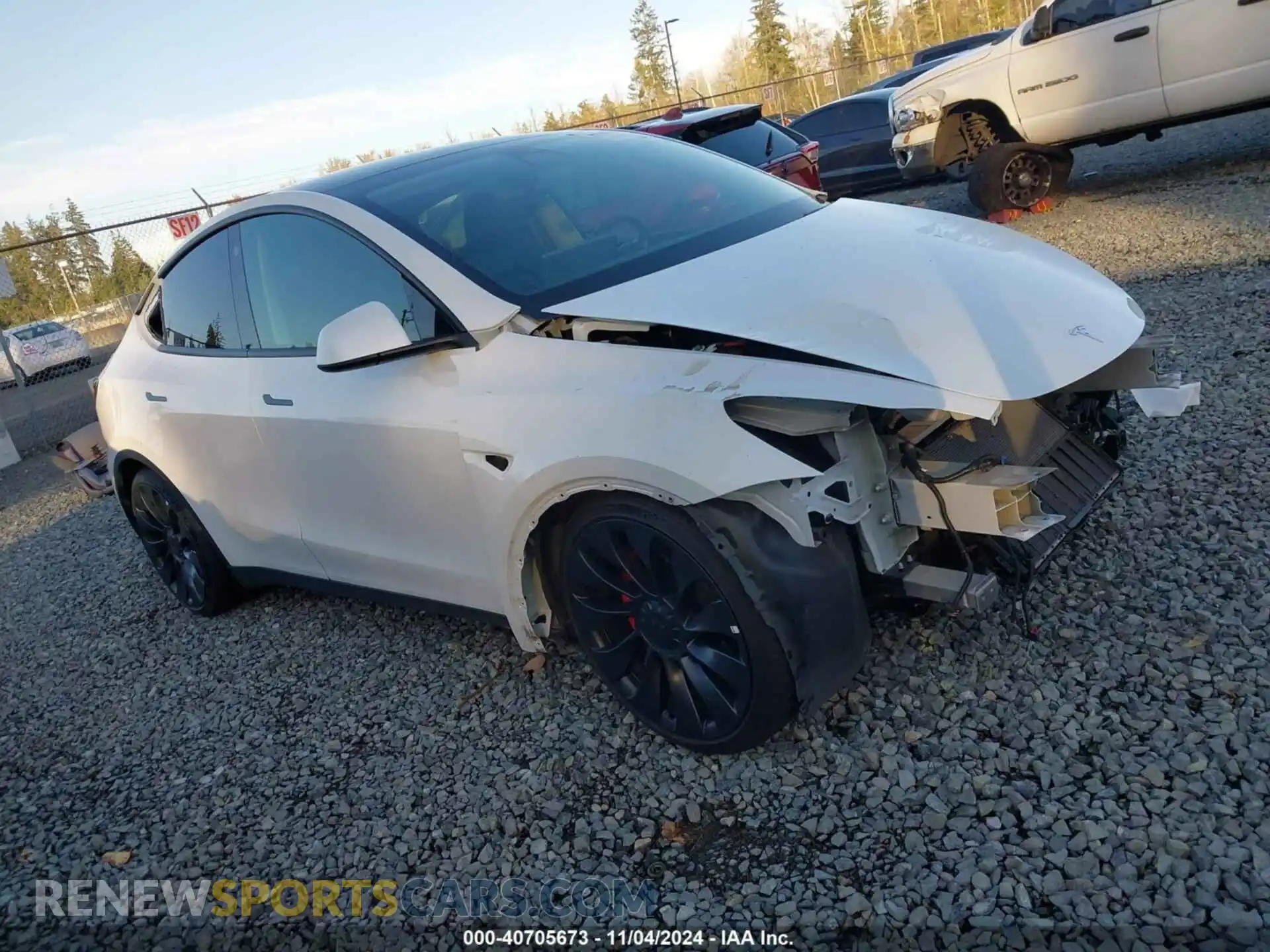 1 Photograph of a damaged car 7SAYGDEF8PF663950 TESLA MODEL Y 2023