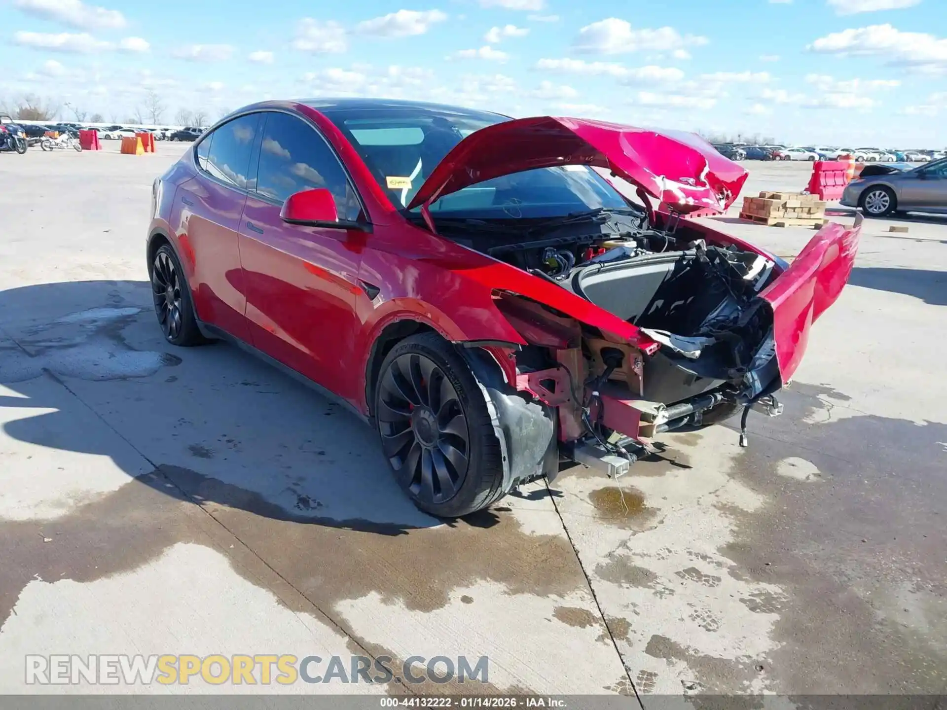 1 Photograph of a damaged car 7SAYGDEF8PF701676 TESLA MODEL Y 2023