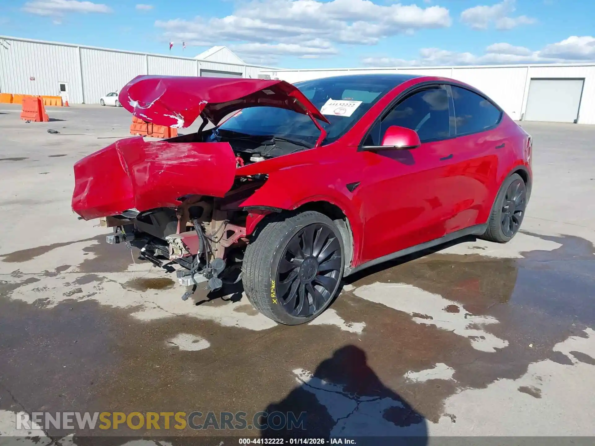 2 Photograph of a damaged car 7SAYGDEF8PF701676 TESLA MODEL Y 2023