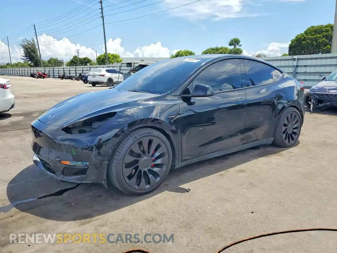 1 Фотография поврежденного автомобиля 7SAYGDEF8PF704867 TESLA MODEL Y 2023