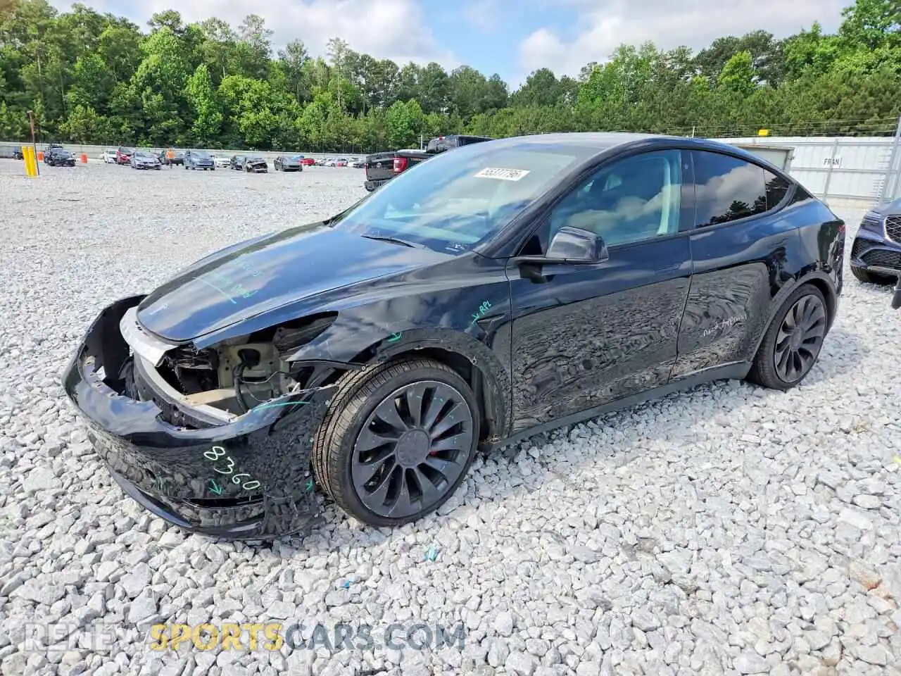 1 Фотография поврежденного автомобиля 7SAYGDEF8PF753471 TESLA MODEL Y 2023