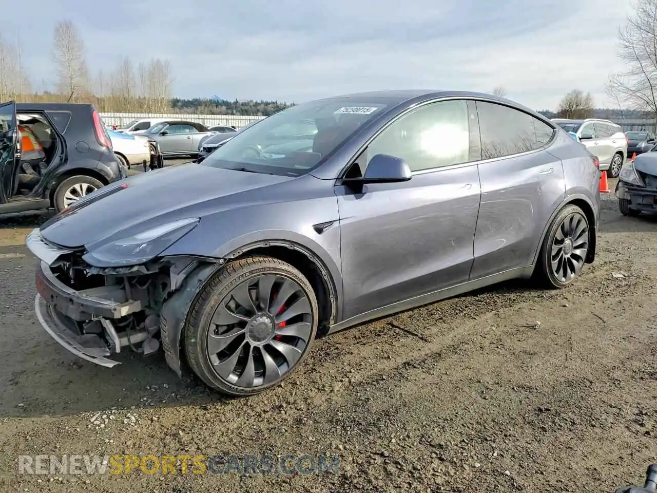 1 Photograph of a damaged car 7SAYGDEF8PF801051 TESLA MODEL Y 2023