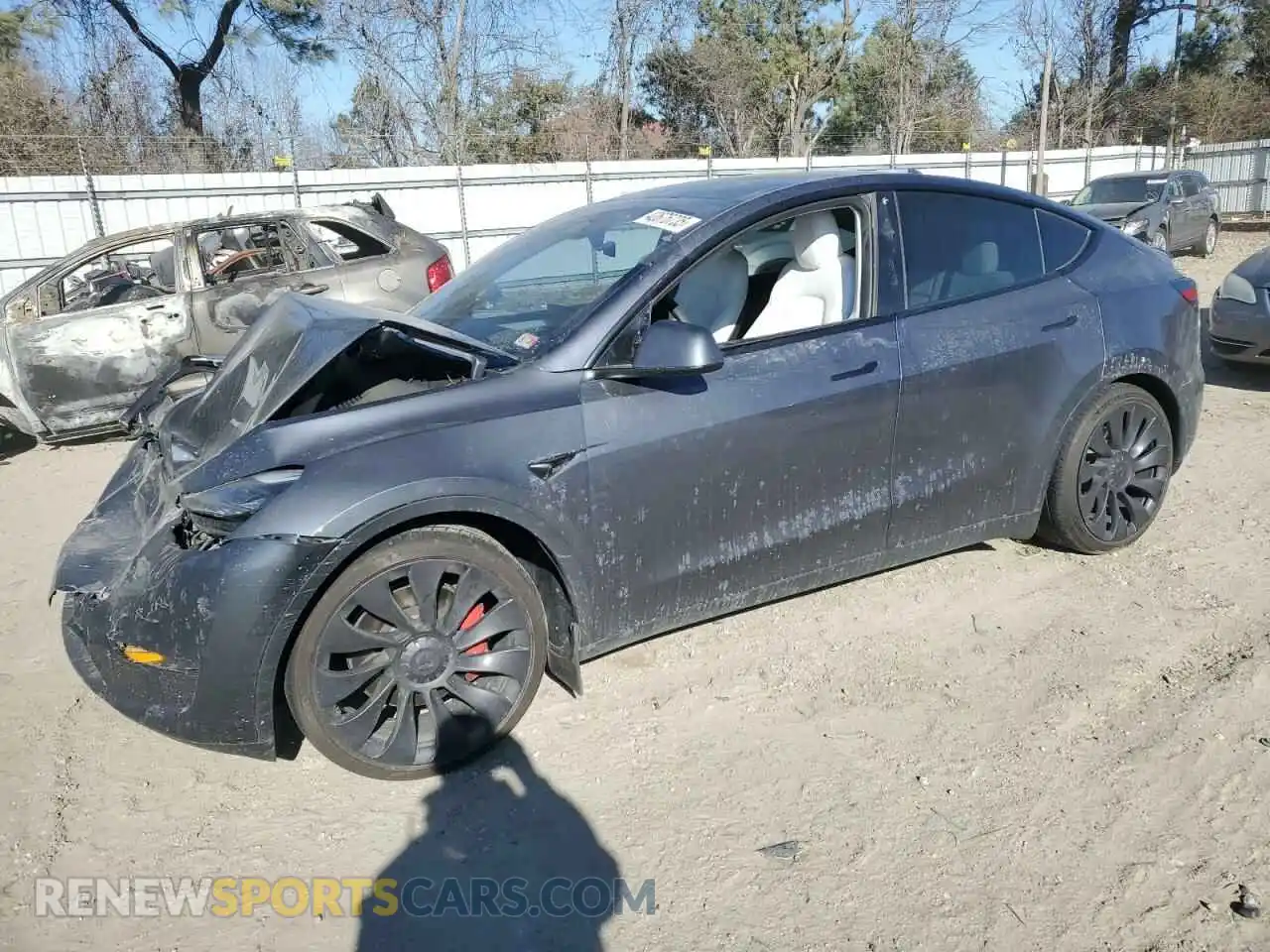 1 Photograph of a damaged car 7SAYGDEF8PF843333 TESLA MODEL Y 2023