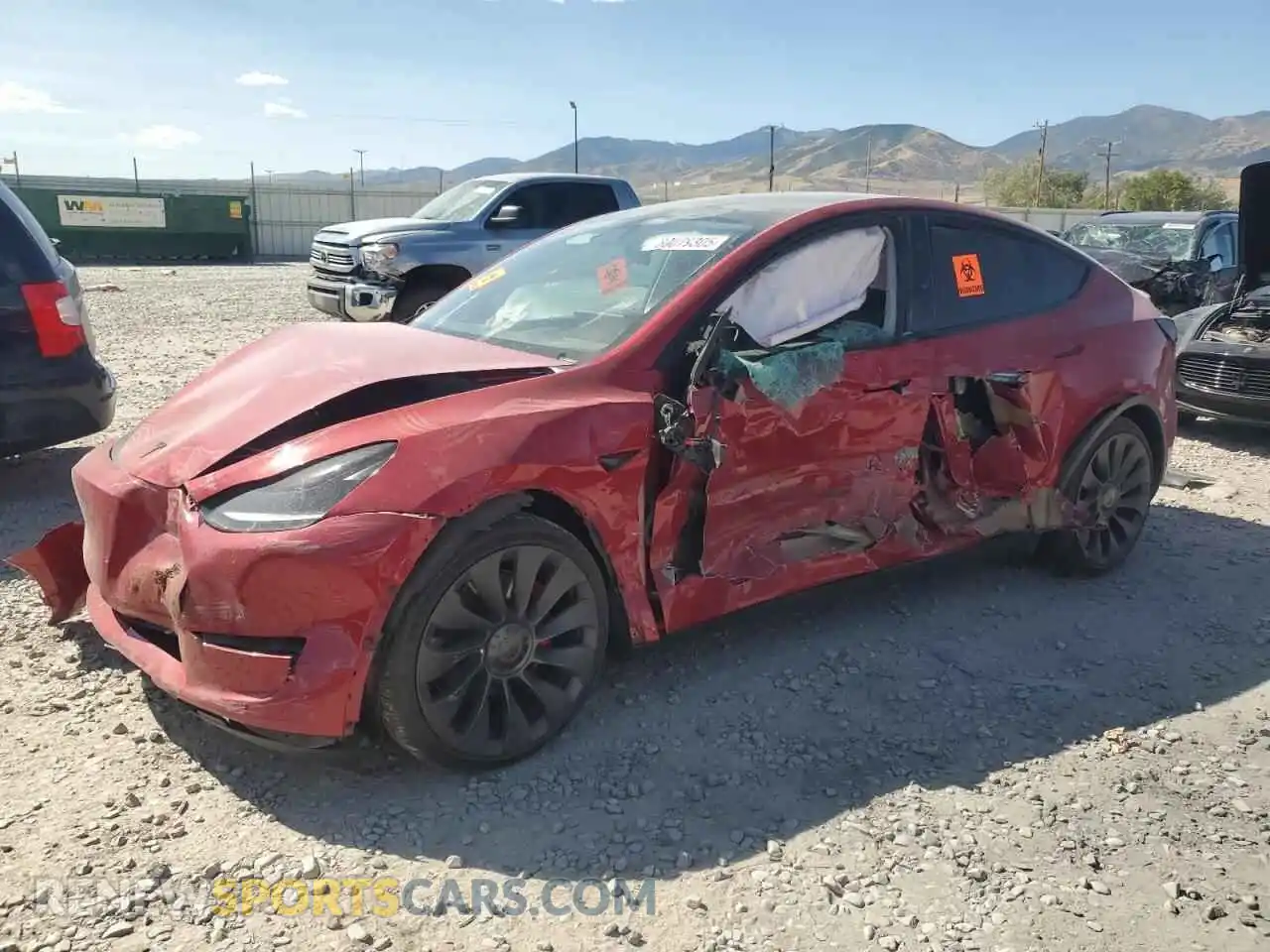 1 Photograph of a damaged car 7SAYGDEF8PF859712 TESLA MODEL Y 2023