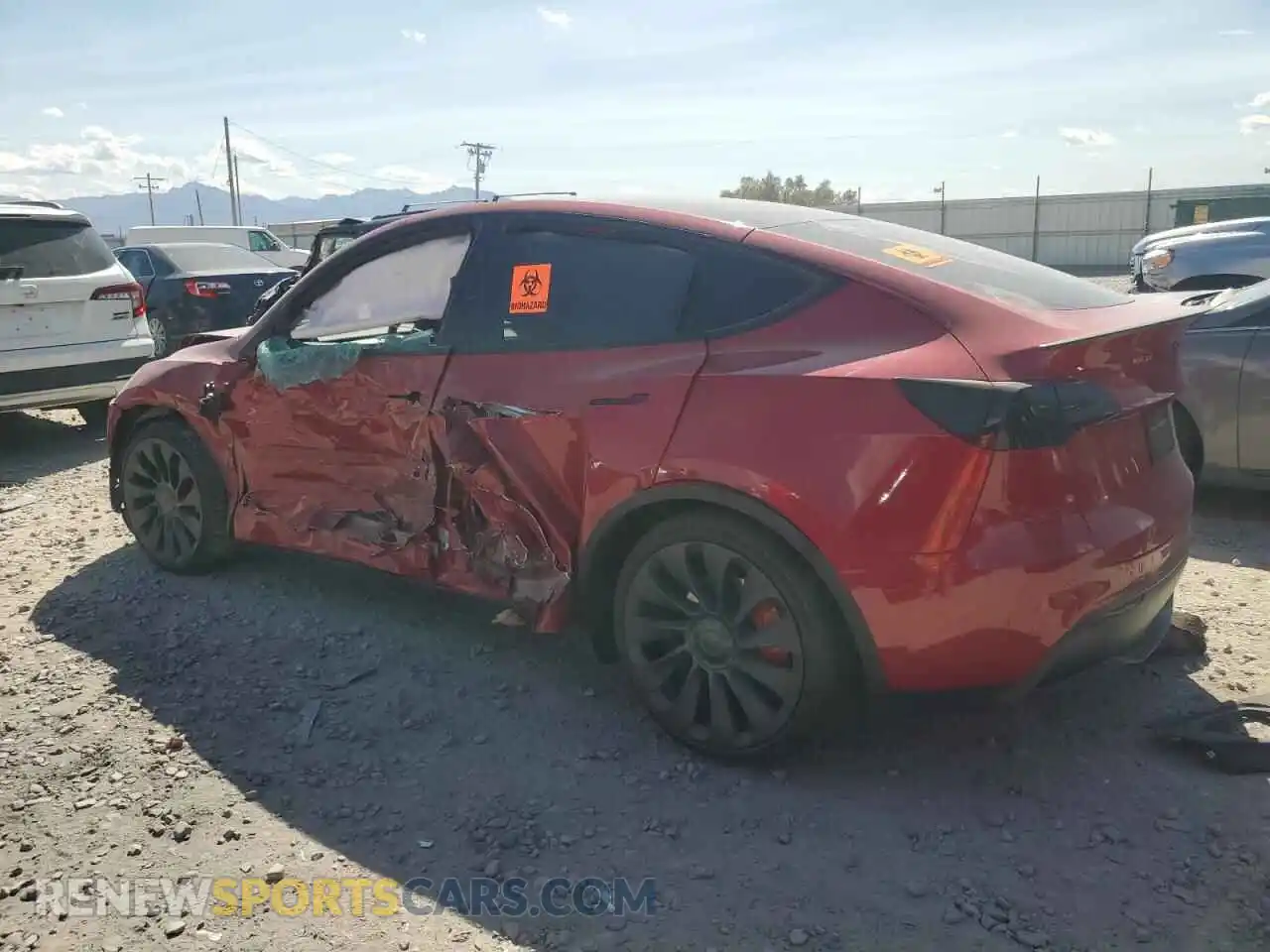 2 Photograph of a damaged car 7SAYGDEF8PF859712 TESLA MODEL Y 2023