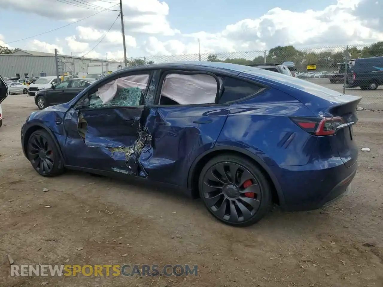 2 Photograph of a damaged car 7SAYGDEF8PF870211 TESLA MODEL Y 2023