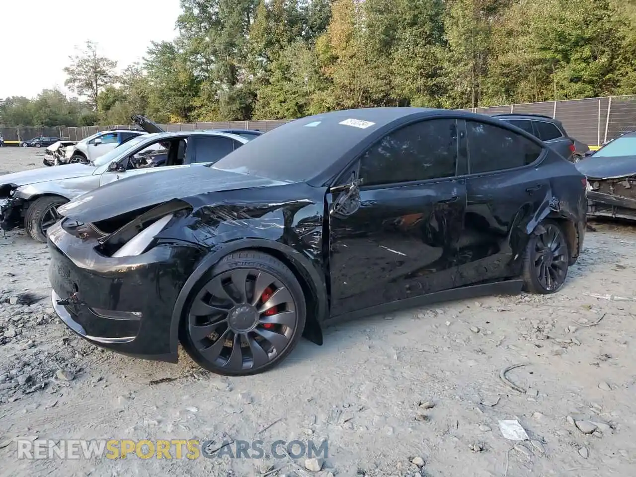 1 Photograph of a damaged car 7SAYGDEF8PF893245 TESLA MODEL Y 2023