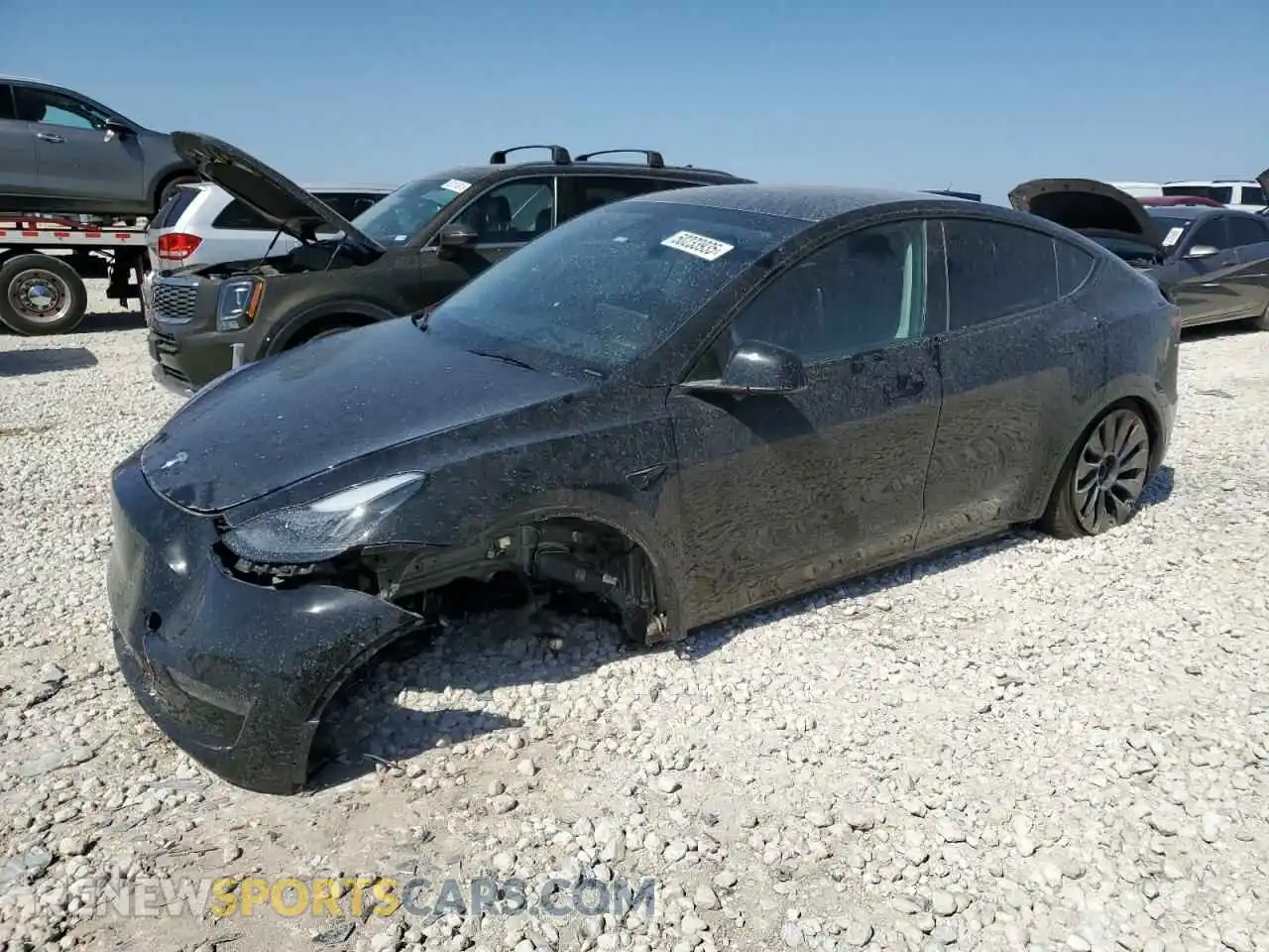 1 Photograph of a damaged car 7SAYGDEF8PF927197 TESLA MODEL Y 2023
