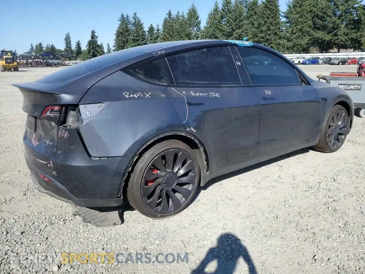 3 Photograph of a damaged car 7SAYGDEF8PF938071 TESLA MODEL Y 2023