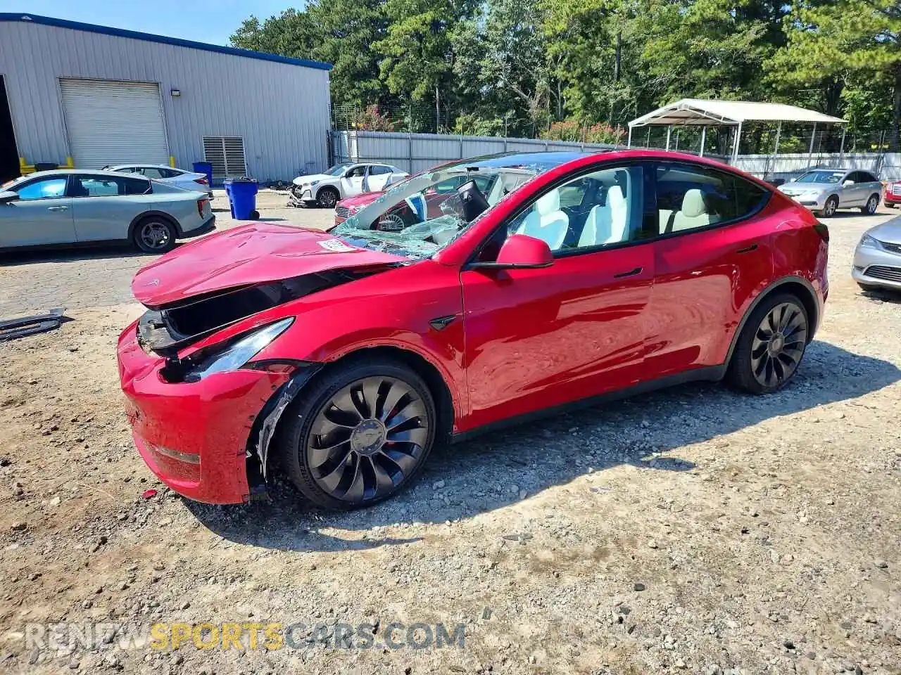 1 Photograph of a damaged car 7SAYGDEF9PF663083 TESLA MODEL Y 2023