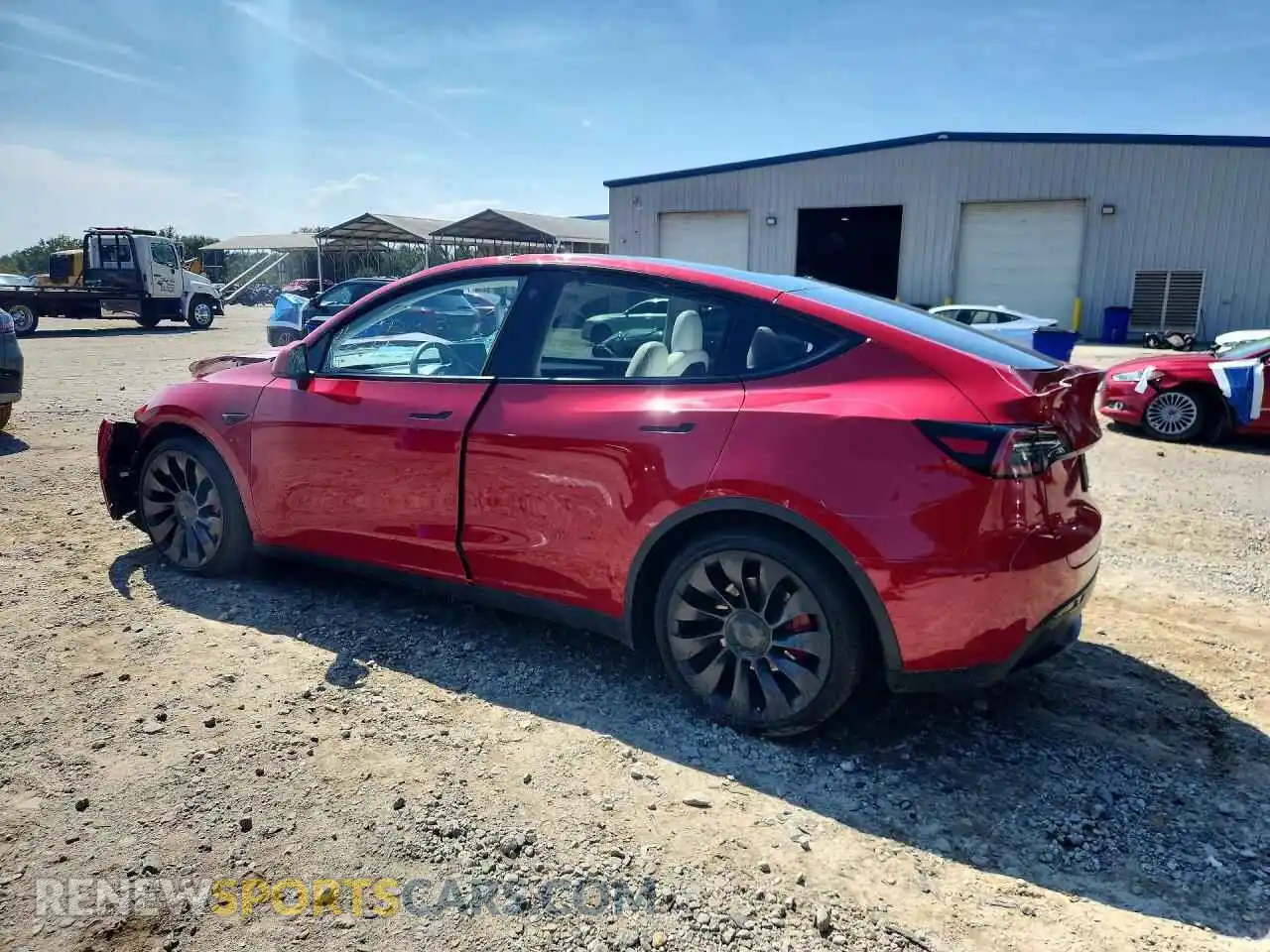 2 Photograph of a damaged car 7SAYGDEF9PF663083 TESLA MODEL Y 2023