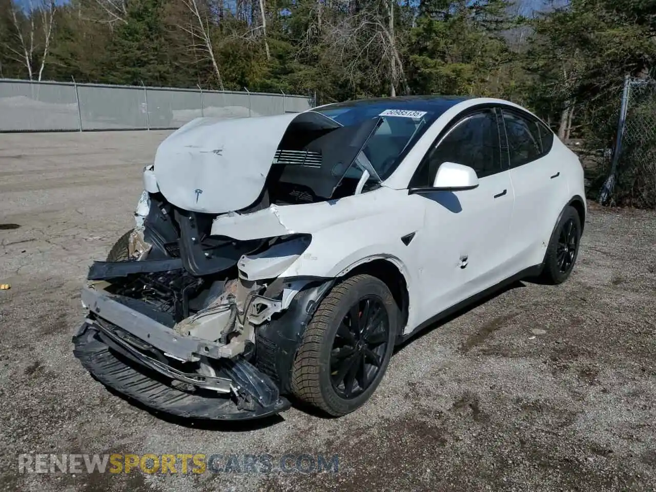 1 Photograph of a damaged car 7SAYGDEF9PF682684 TESLA MODEL Y 2023