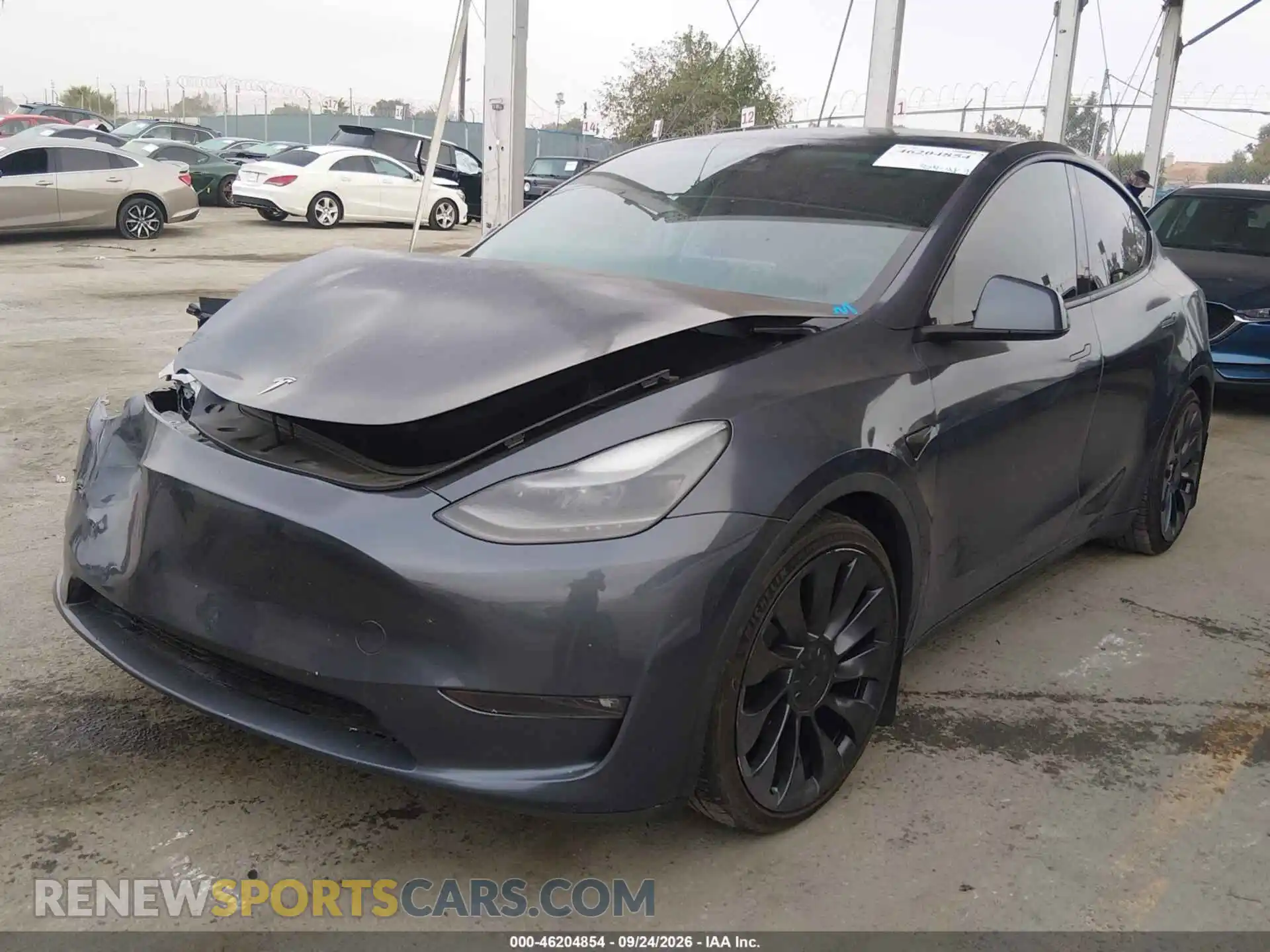 2 Photograph of a damaged car 7SAYGDEF9PF711617 TESLA MODEL Y 2023
