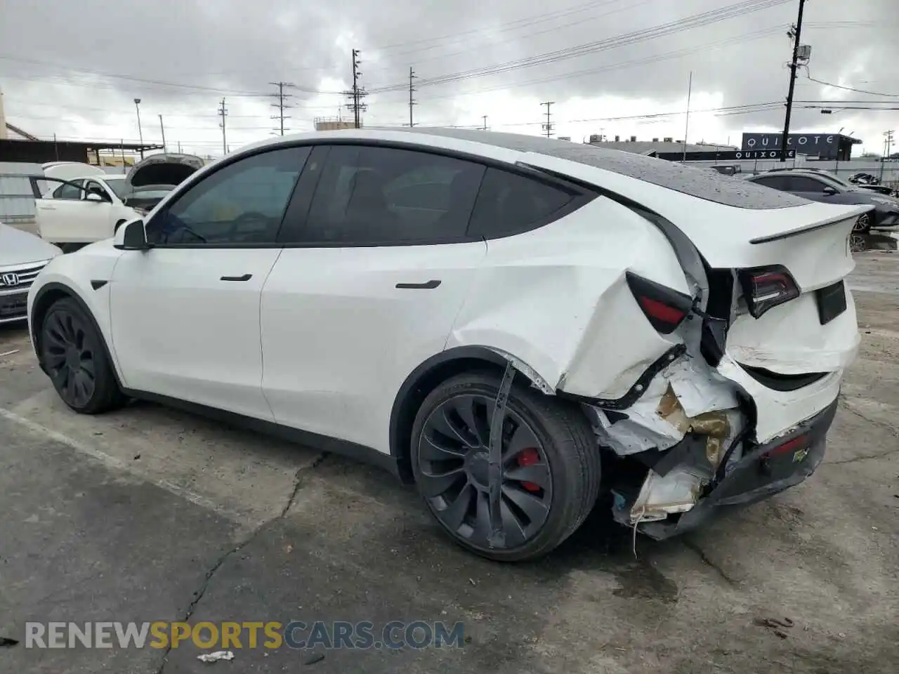 2 Photograph of a damaged car 7SAYGDEF9PF759618 TESLA MODEL Y 2023