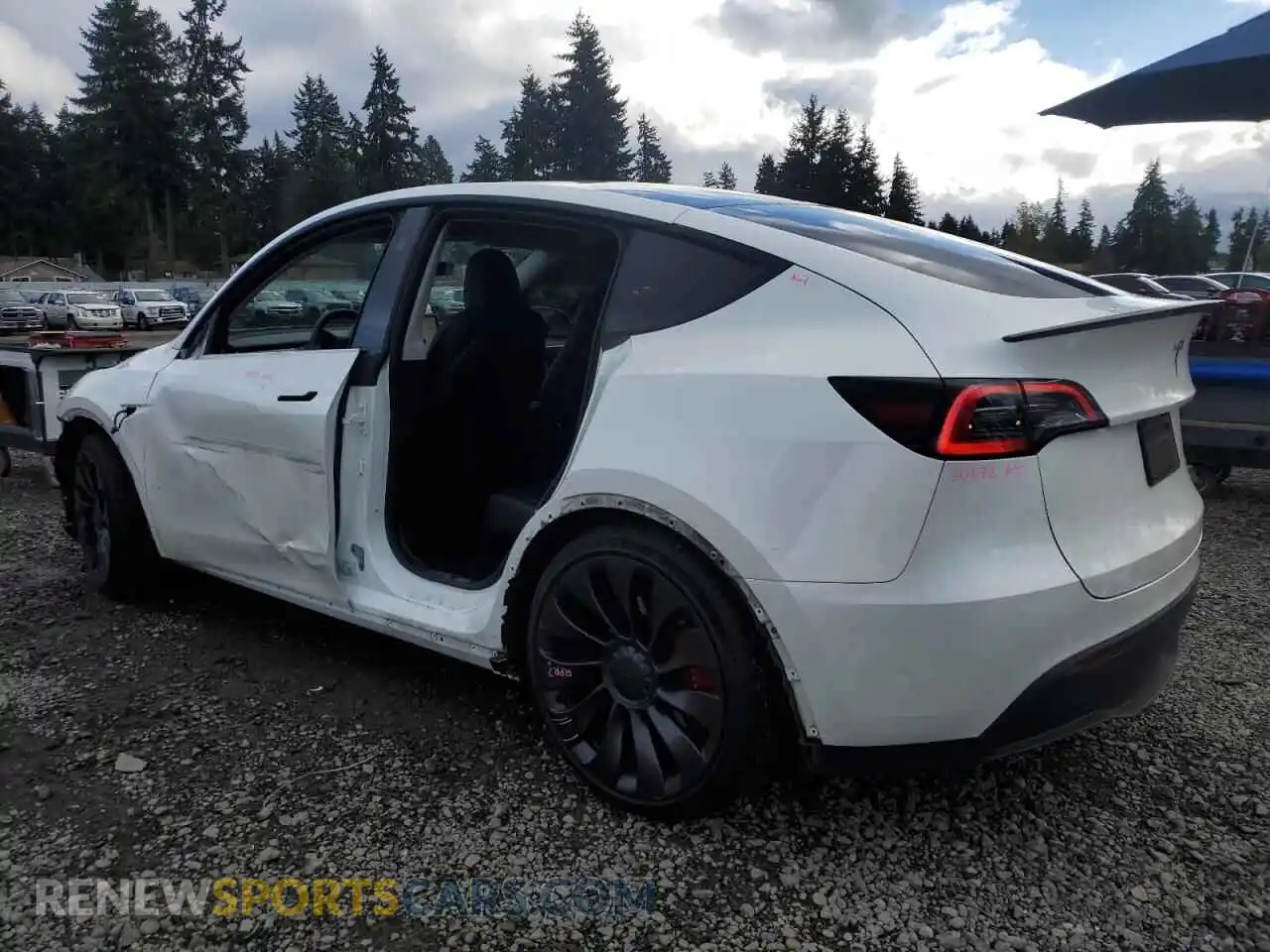 2 Photograph of a damaged car 7SAYGDEF9PF816335 TESLA MODEL Y 2023