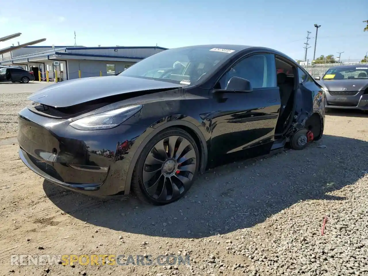 1 Photograph of a damaged car 7SAYGDEF9PF835547 TESLA MODEL Y 2023
