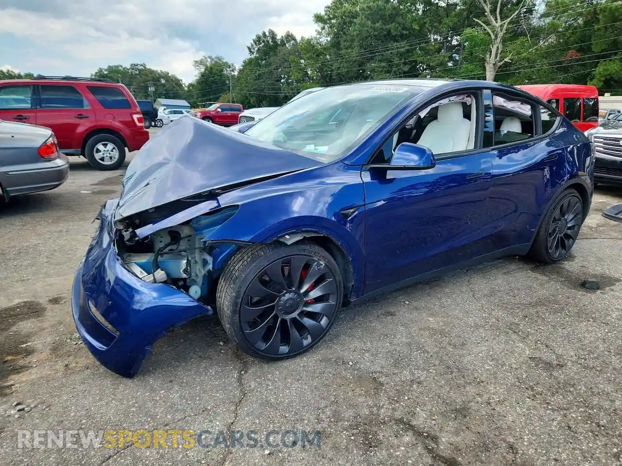 1 fotografías del automóvil dañado 7SAYGDEF9PF842689 TESLA MODEL Y 2023