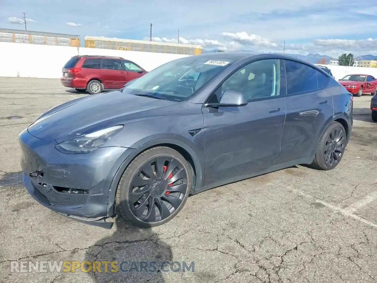 1 Photograph of a damaged car 7SAYGDEF9PF965375 TESLA MODEL Y 2023