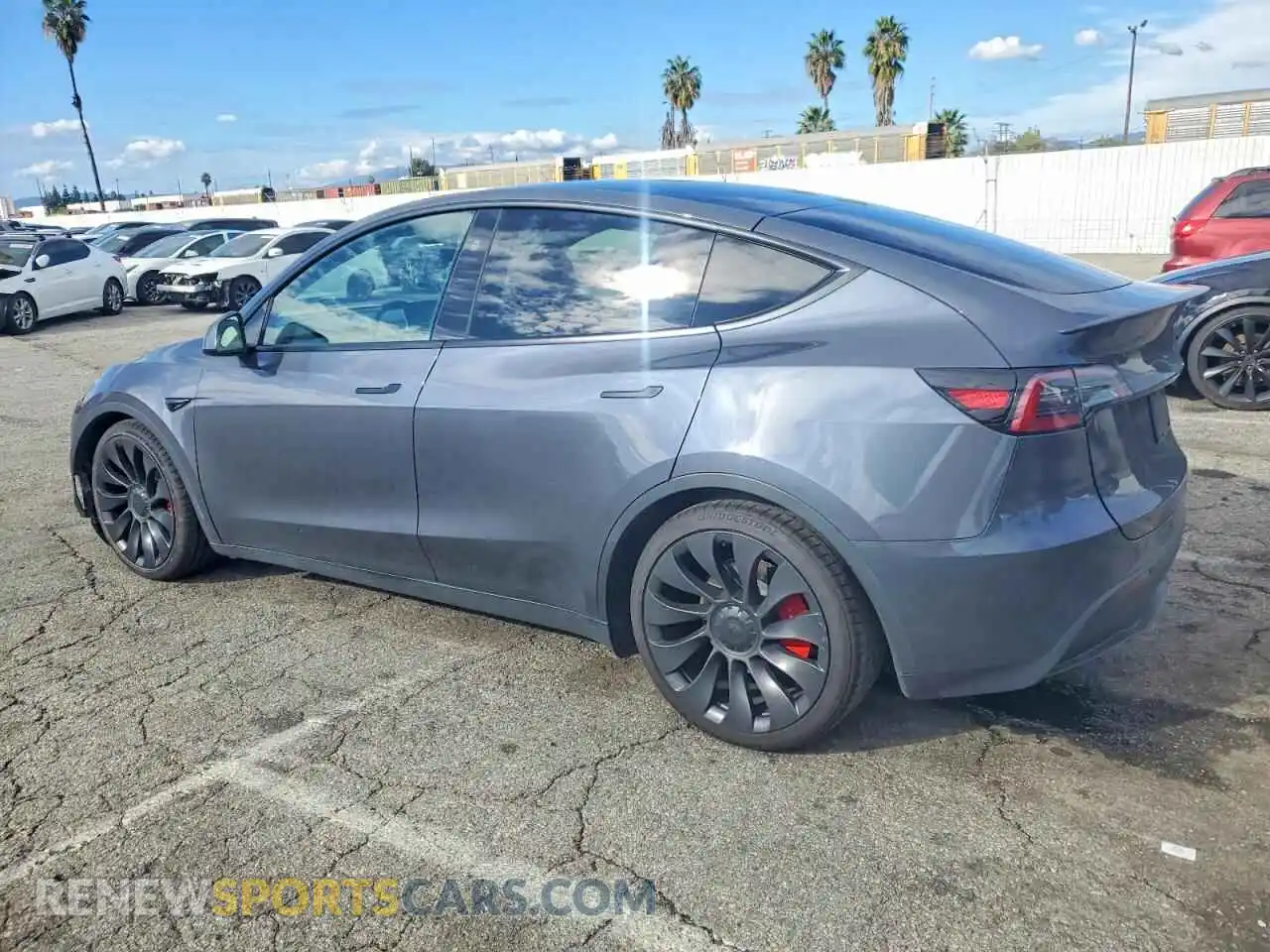 2 Photograph of a damaged car 7SAYGDEF9PF965375 TESLA MODEL Y 2023