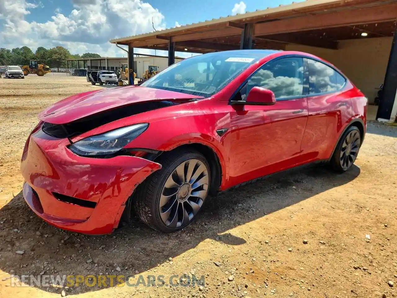 1 Photograph of a damaged car 7SAYGDEF9PF978465 TESLA MODEL Y 2023
