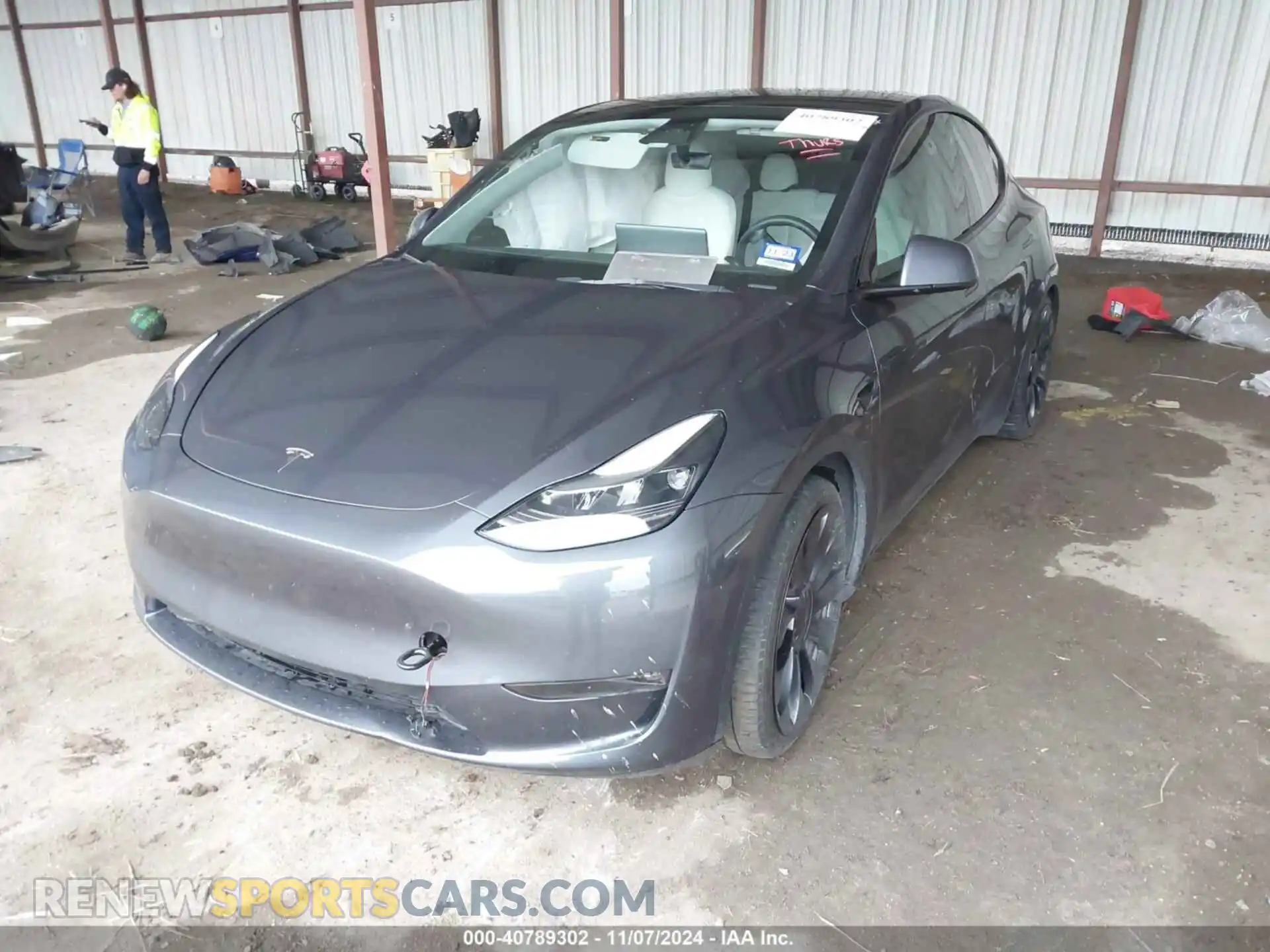 2 Photograph of a damaged car 7SAYGDEFXPF597871 TESLA MODEL Y 2023