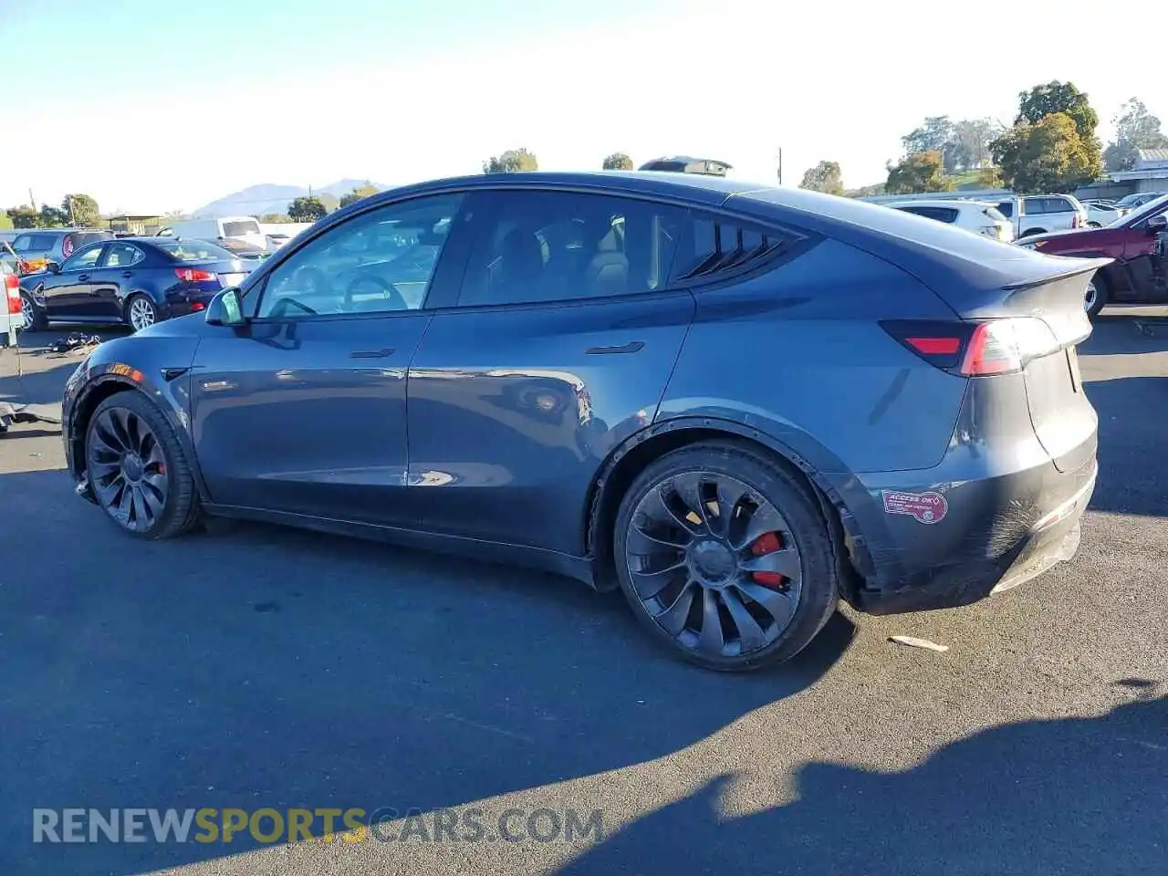2 Photograph of a damaged car 7SAYGDEFXPF603054 TESLA MODEL Y 2023