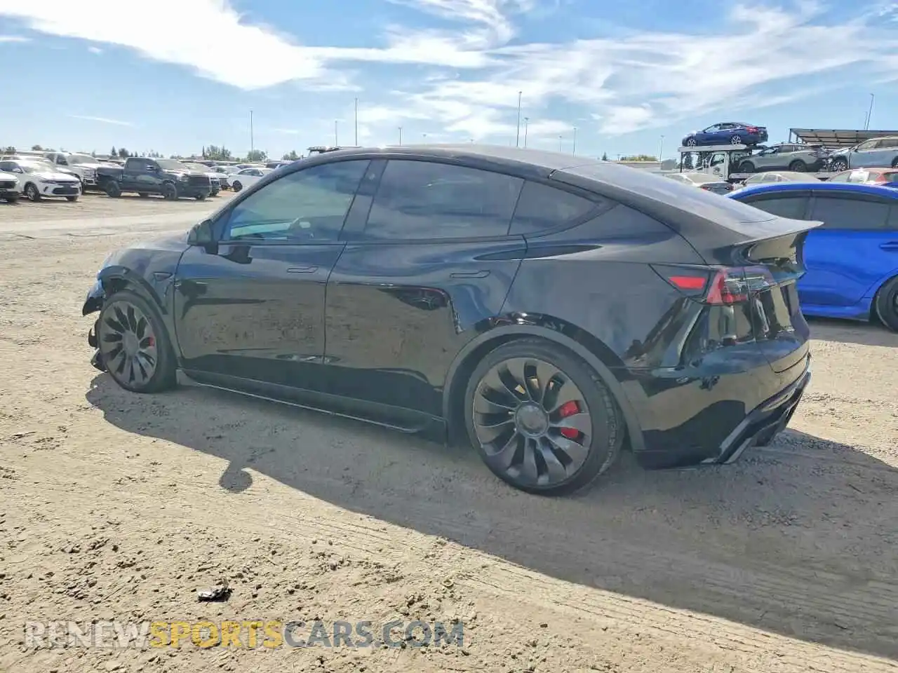 2 fotografías del automóvil dañado 7SAYGDEFXPF702988 TESLA MODEL Y 2023