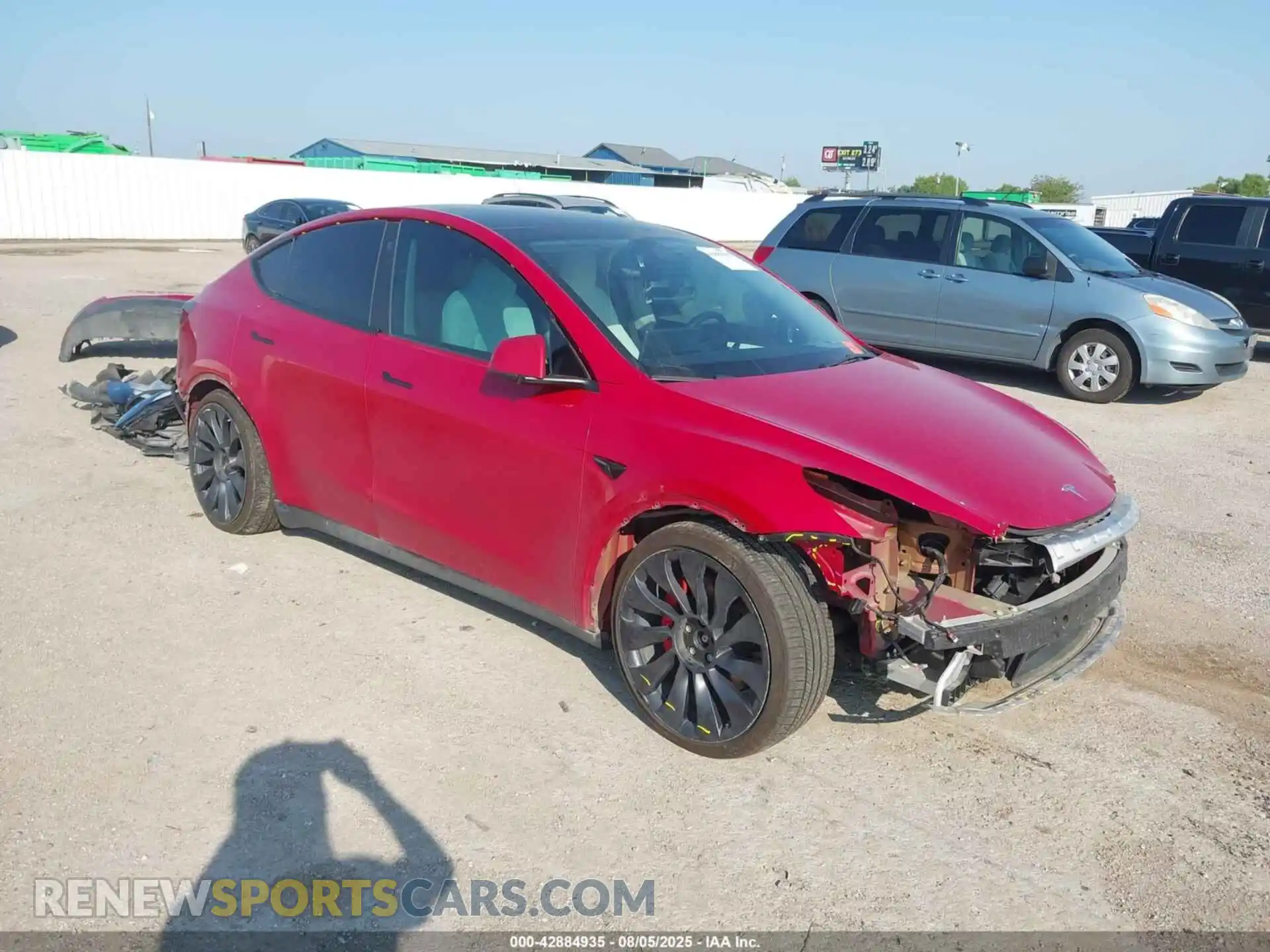 1 Photograph of a damaged car 7SAYGDEFXPF714770 TESLA MODEL Y 2023